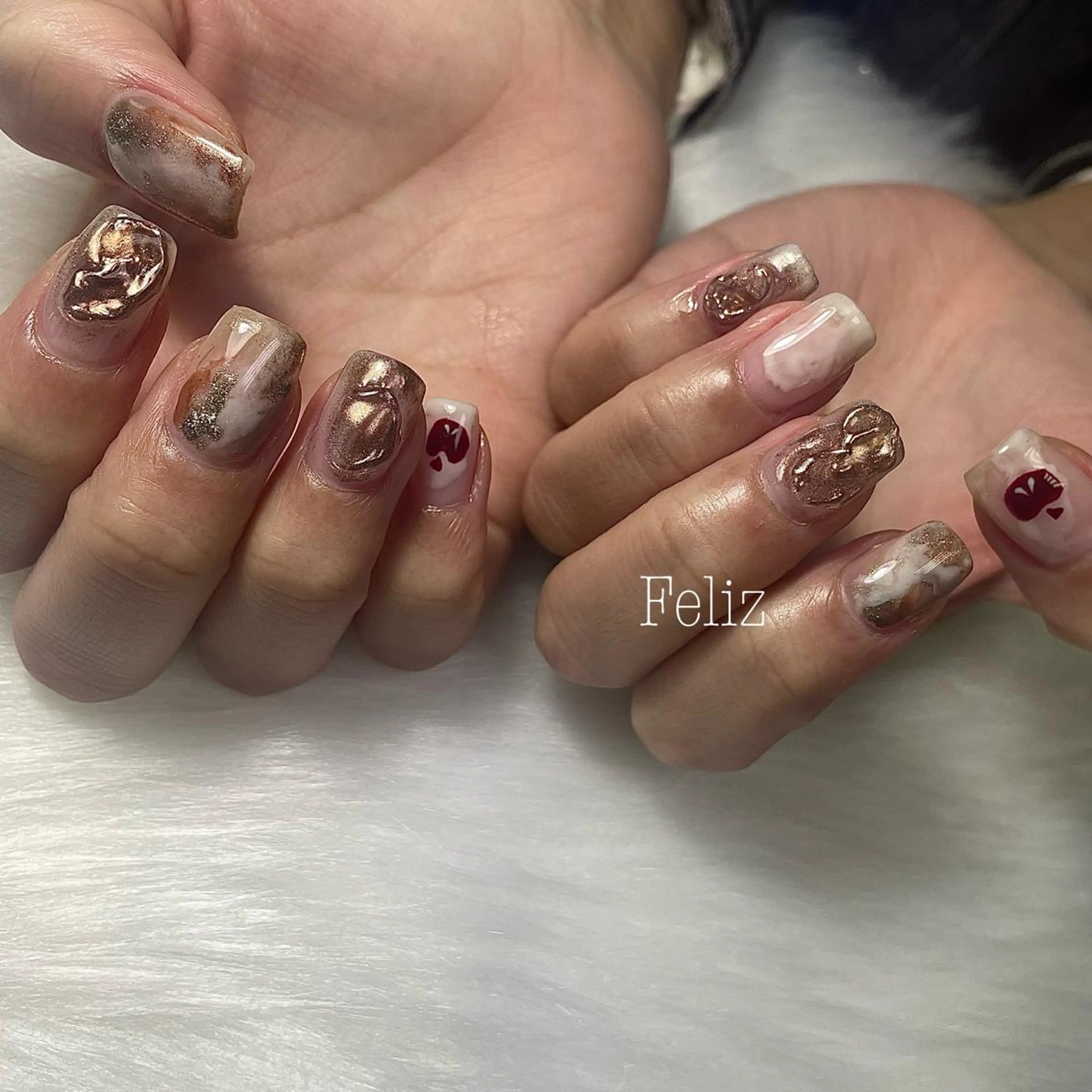 ネイル ハンドネイル ハンドケア Feliz 楽しいネイルサロンのネイルデザイン