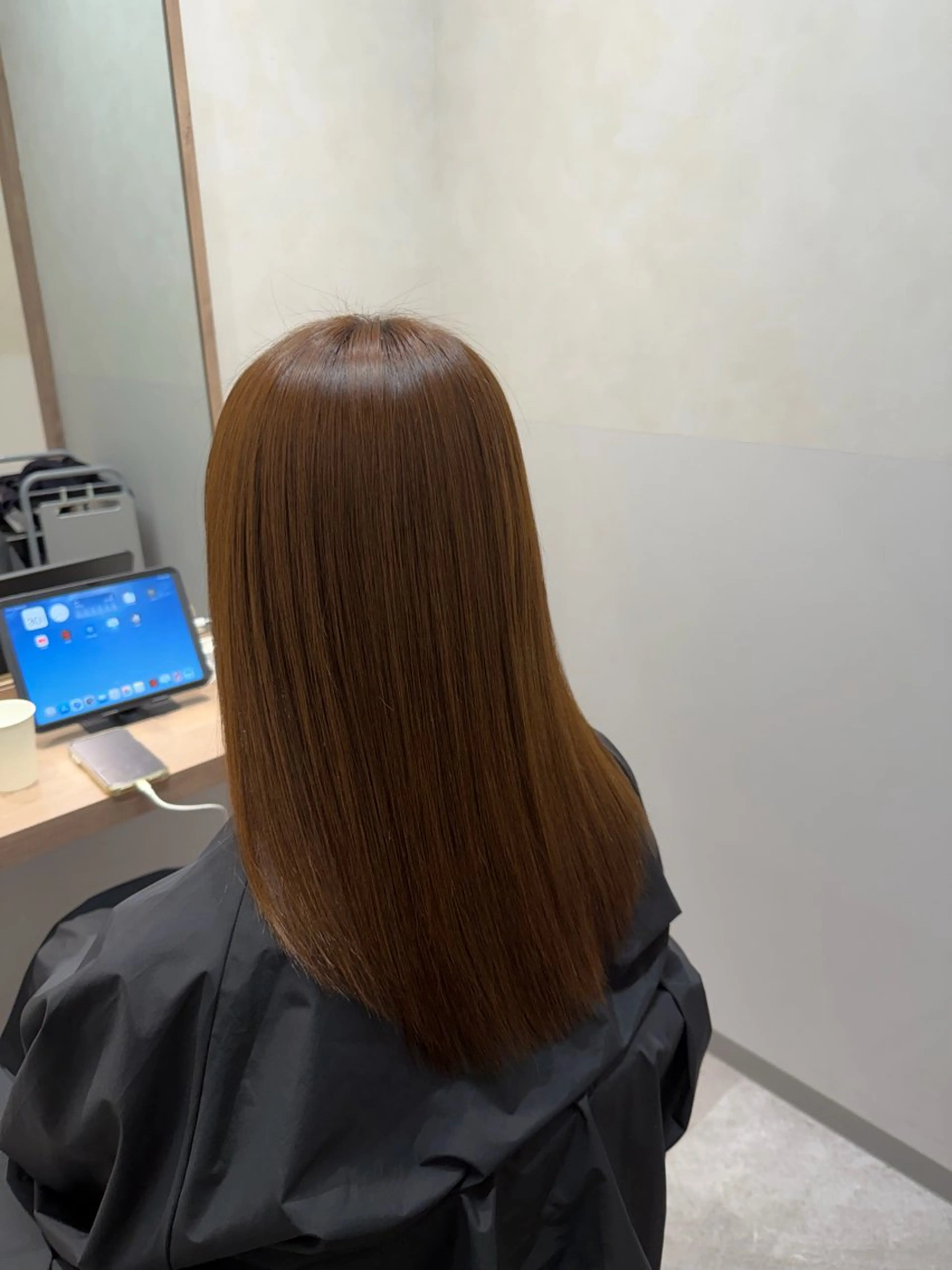 セミロング カット 縮毛矯正 トリートメント 福田 修平💎 髪質改善/美髪矯正のヘアスタイル