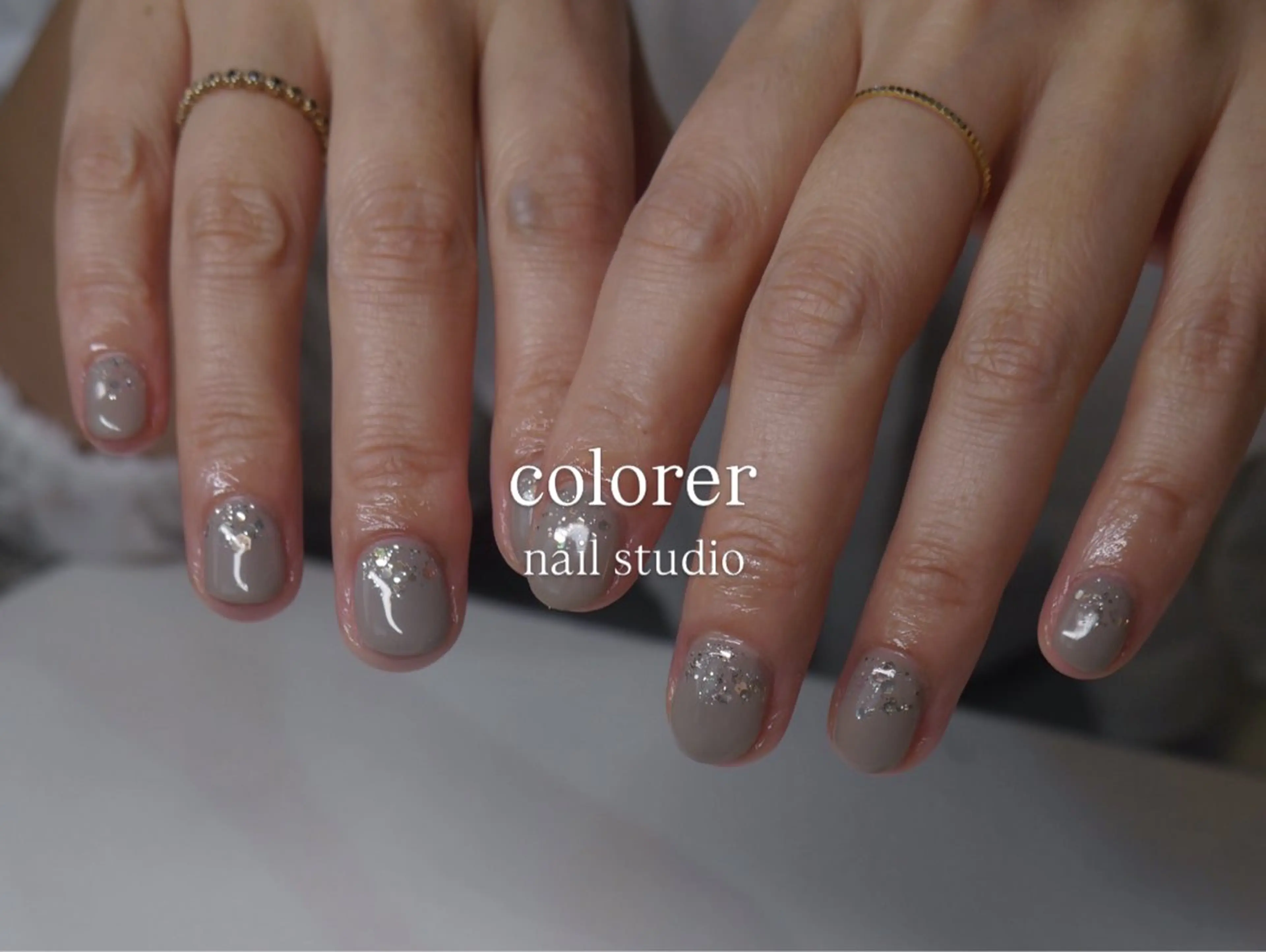 ネイル ラメ(グリッター) ハンドネイル 𐂃 colorer𐂃のネイルデザイン