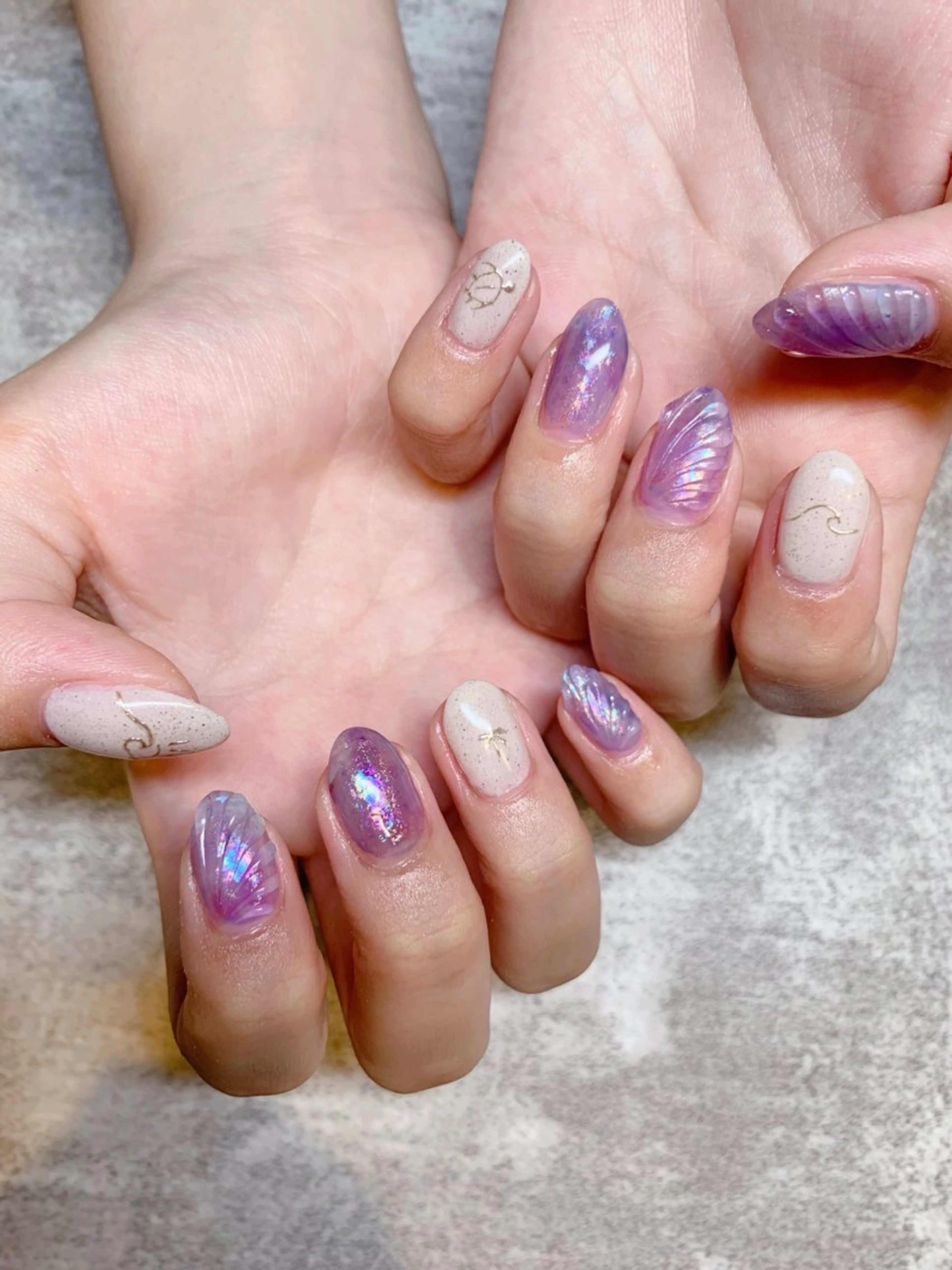 ネイル アートネイル ジェルネイル グラデーション キラキラネイル ラメ(グリッター) ハンドネイル claire. nailのネイルデザイン