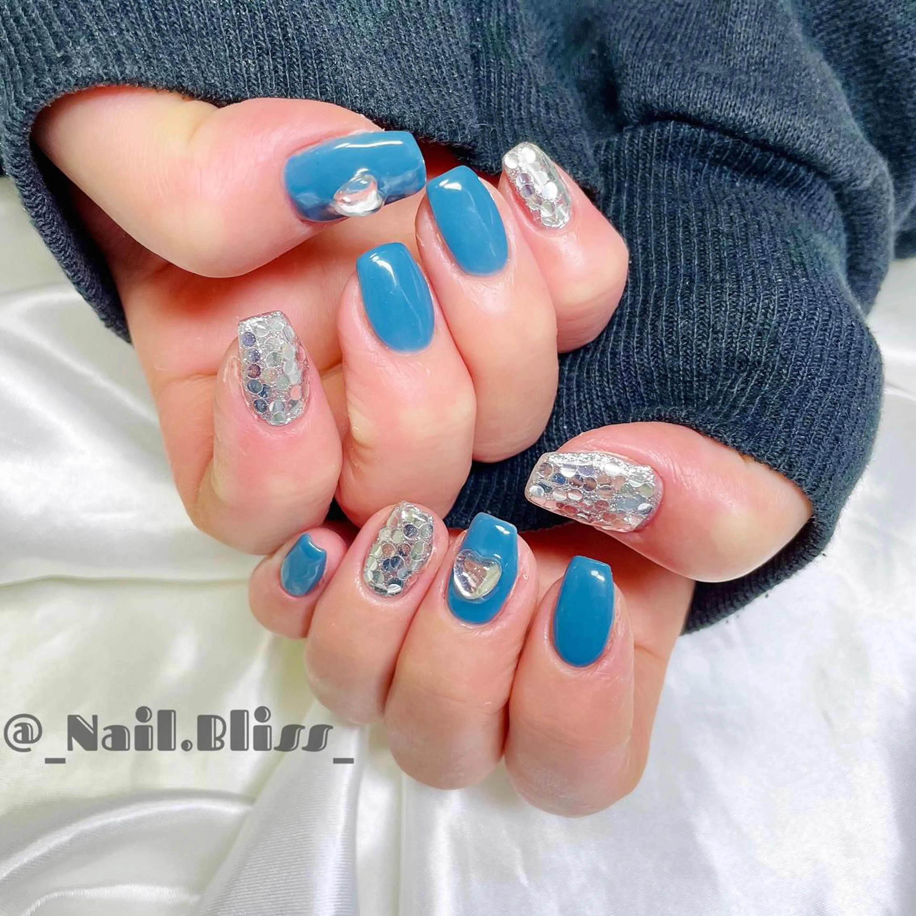 ネイル ハート ハンドネイル NAIL BLISSのネイルデザイン