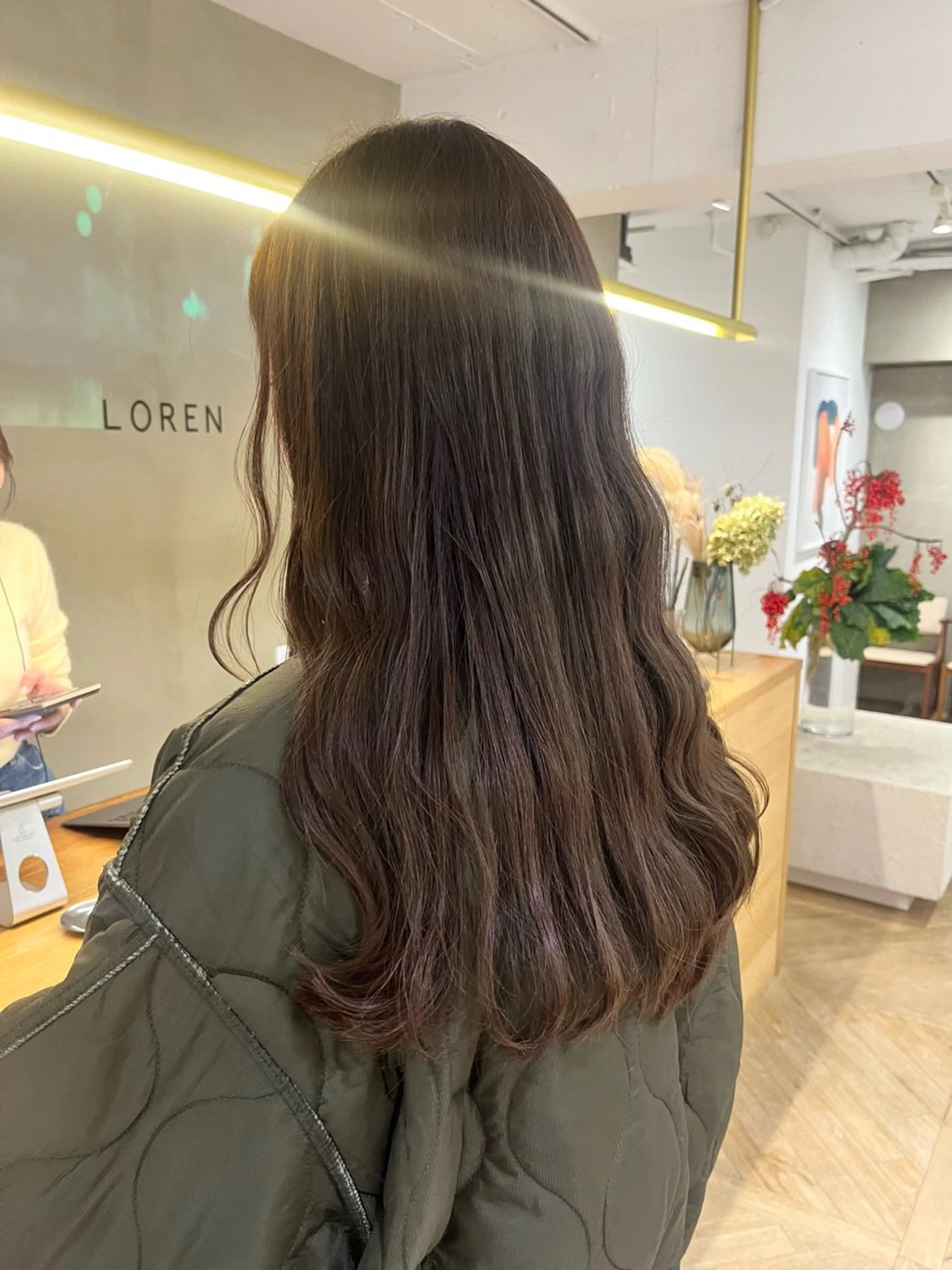 ロング カラー ヘアカラー くすみカラー/海外 レイヤー/ ローレンのヘアスタイル