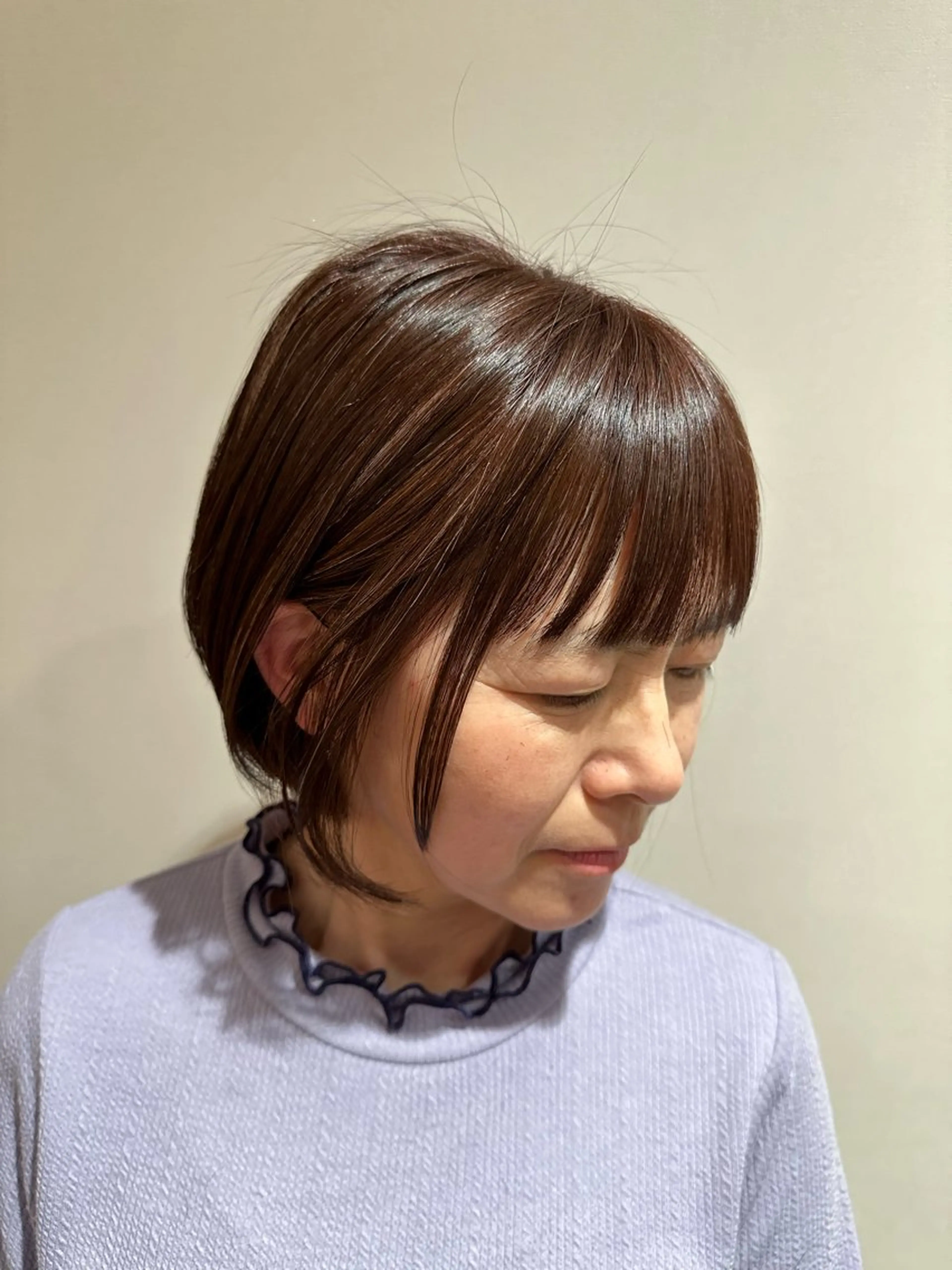 ショート カット ヘアカラー トリートメント 韓国風パーマ❁ fu-ka❁艶カラーのヘアスタイル