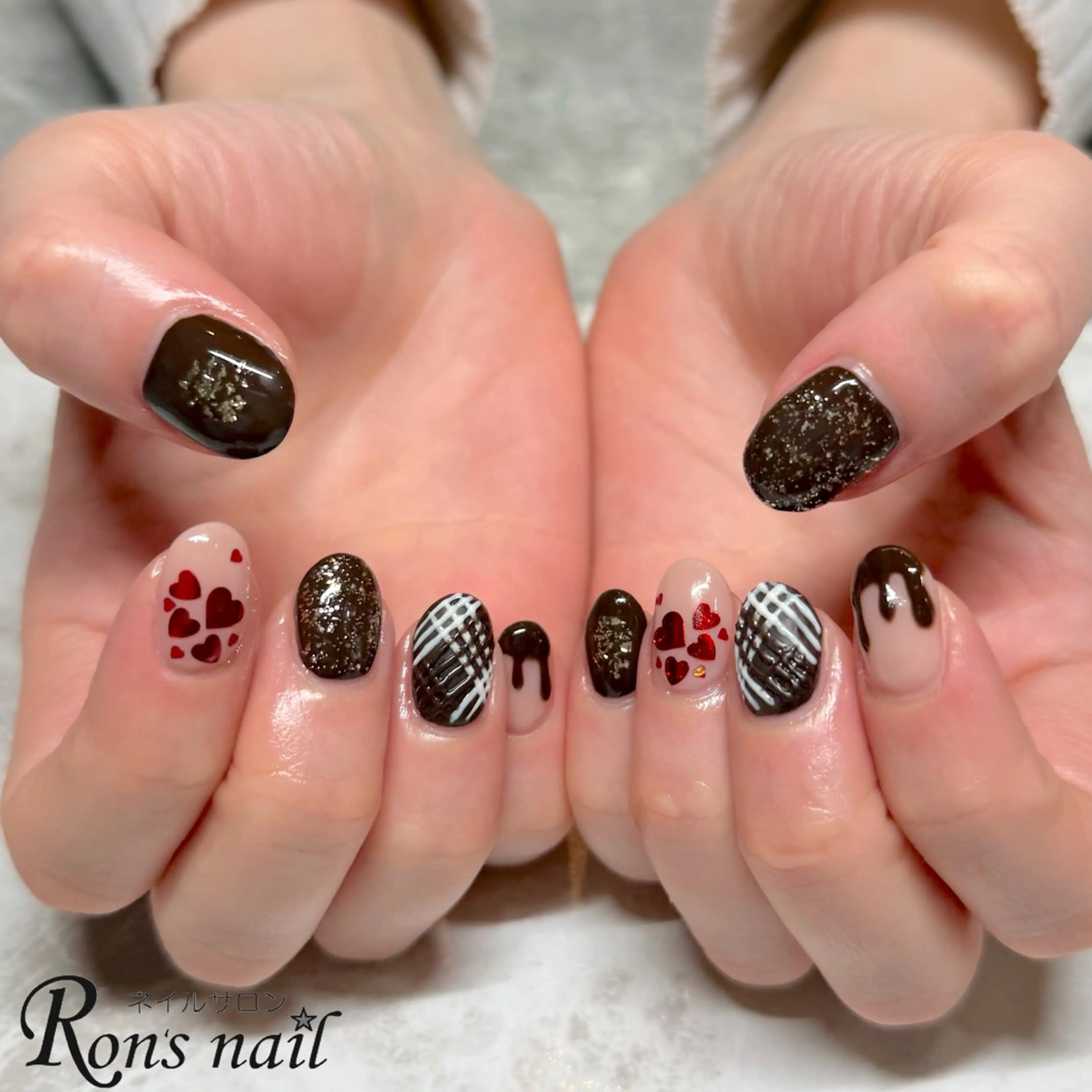 ネイル Ron's nail 笹岡のネイルデザイン