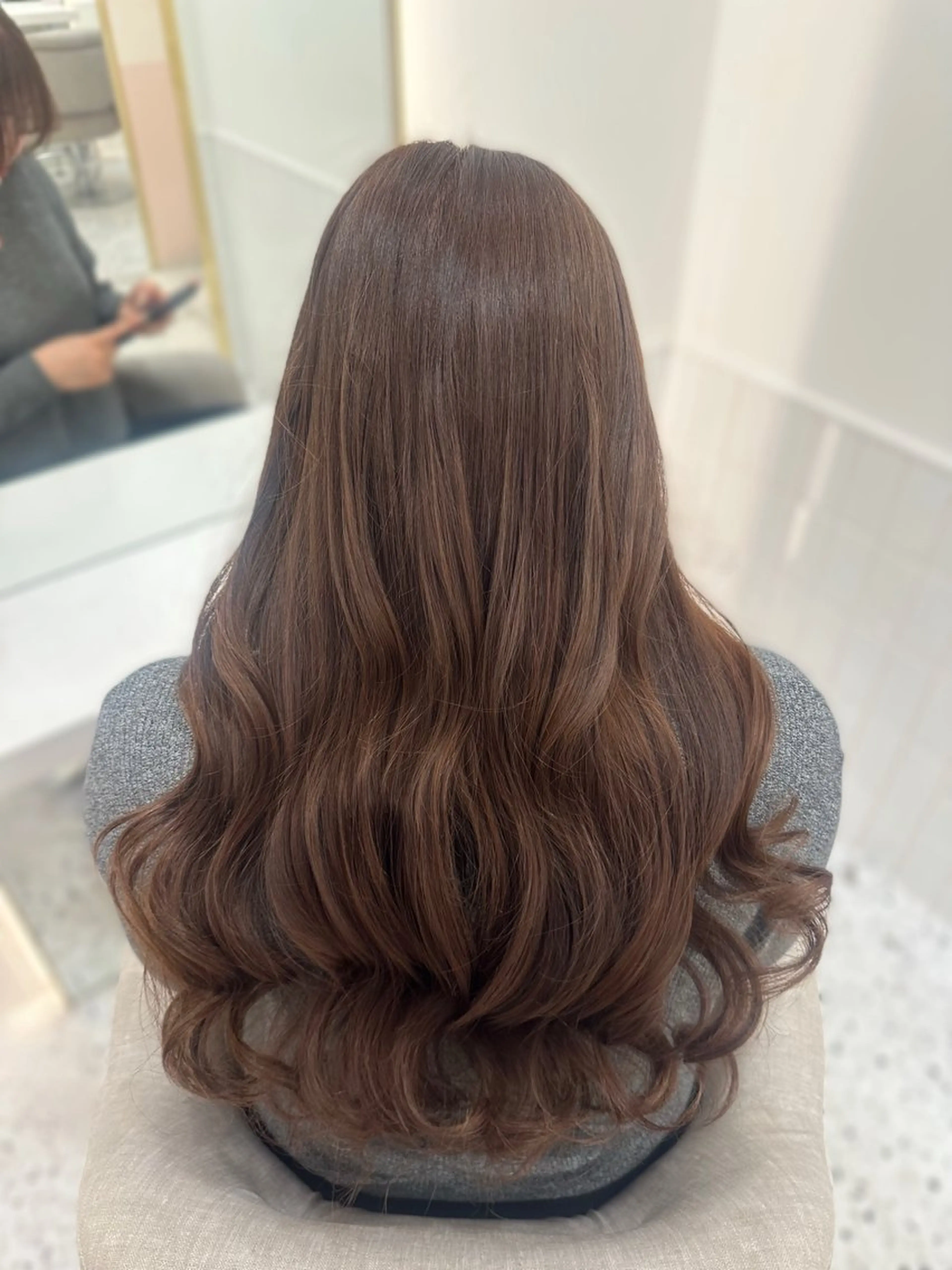 ロング カラー ヘアカラー トリートメント 🎀ちゃんりお🎀 /ブリーチなしカラーのヘアスタイル