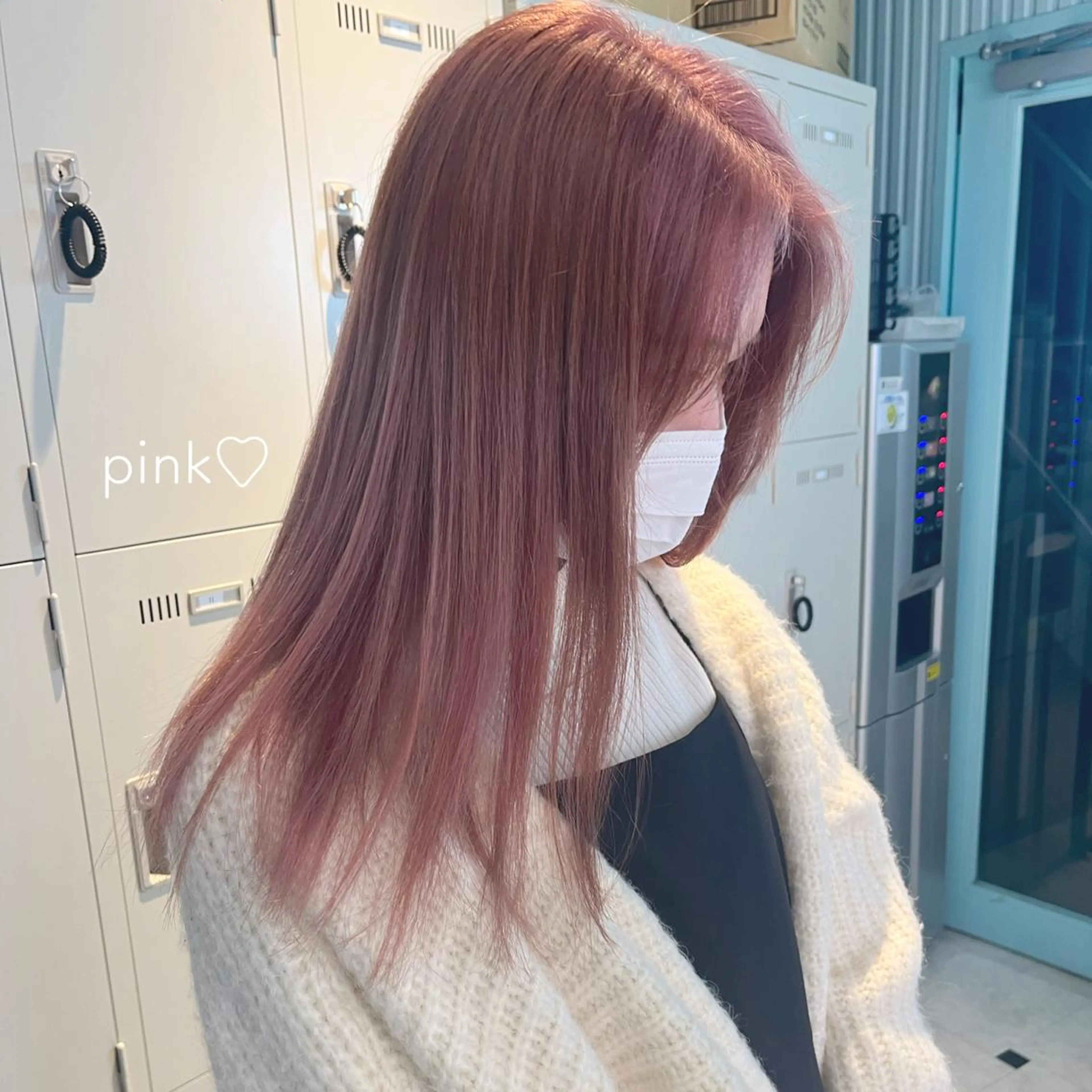 セミロング カラー ヘアアレンジ 成人式 ベージュカラー ブリーチ ブラウンカラー グレージュ 愛されカラー🩷 はるなのヘアスタイル