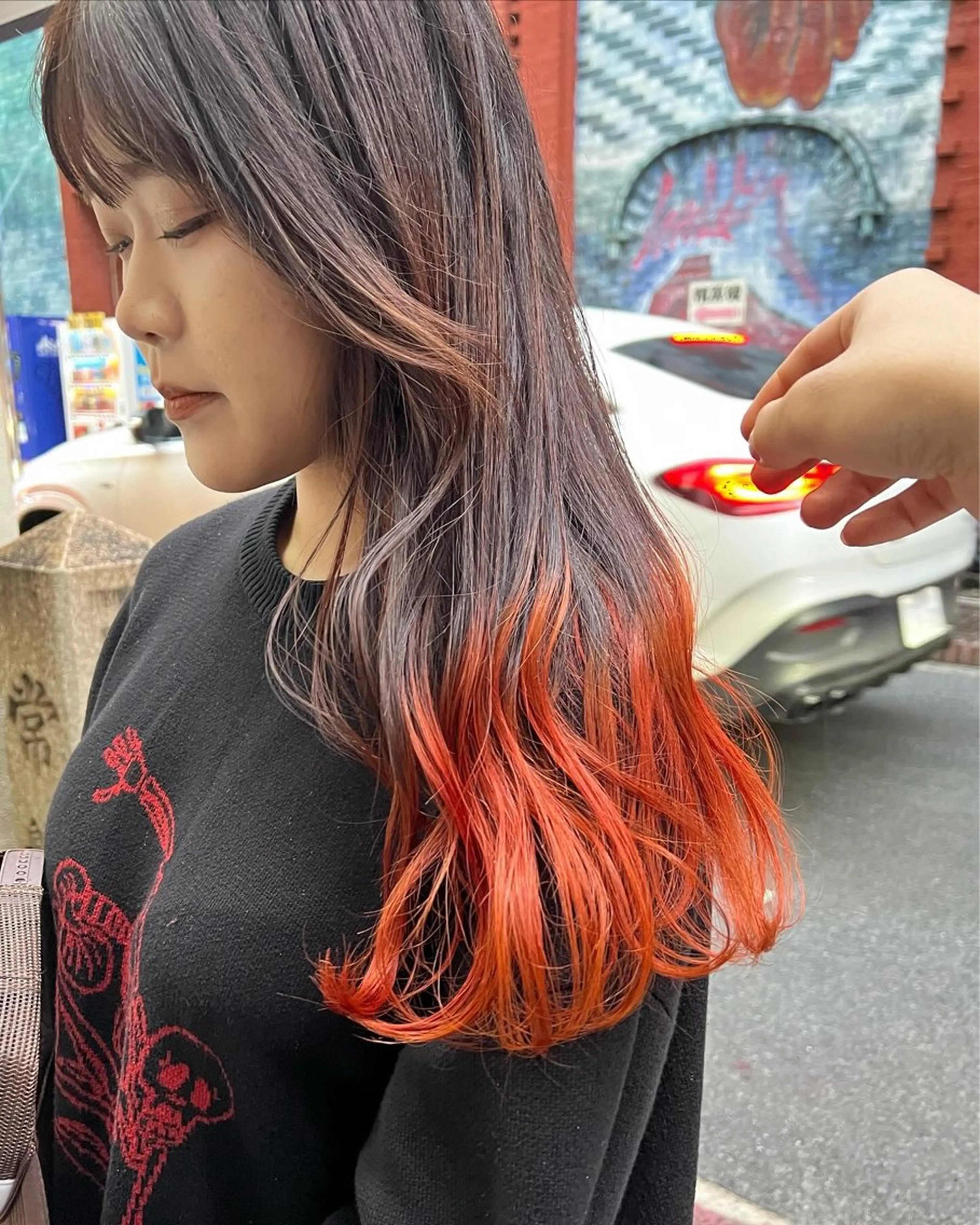セミロング カット ヘアカラー スダユーヤ 💫推しカラーのヘアスタイル