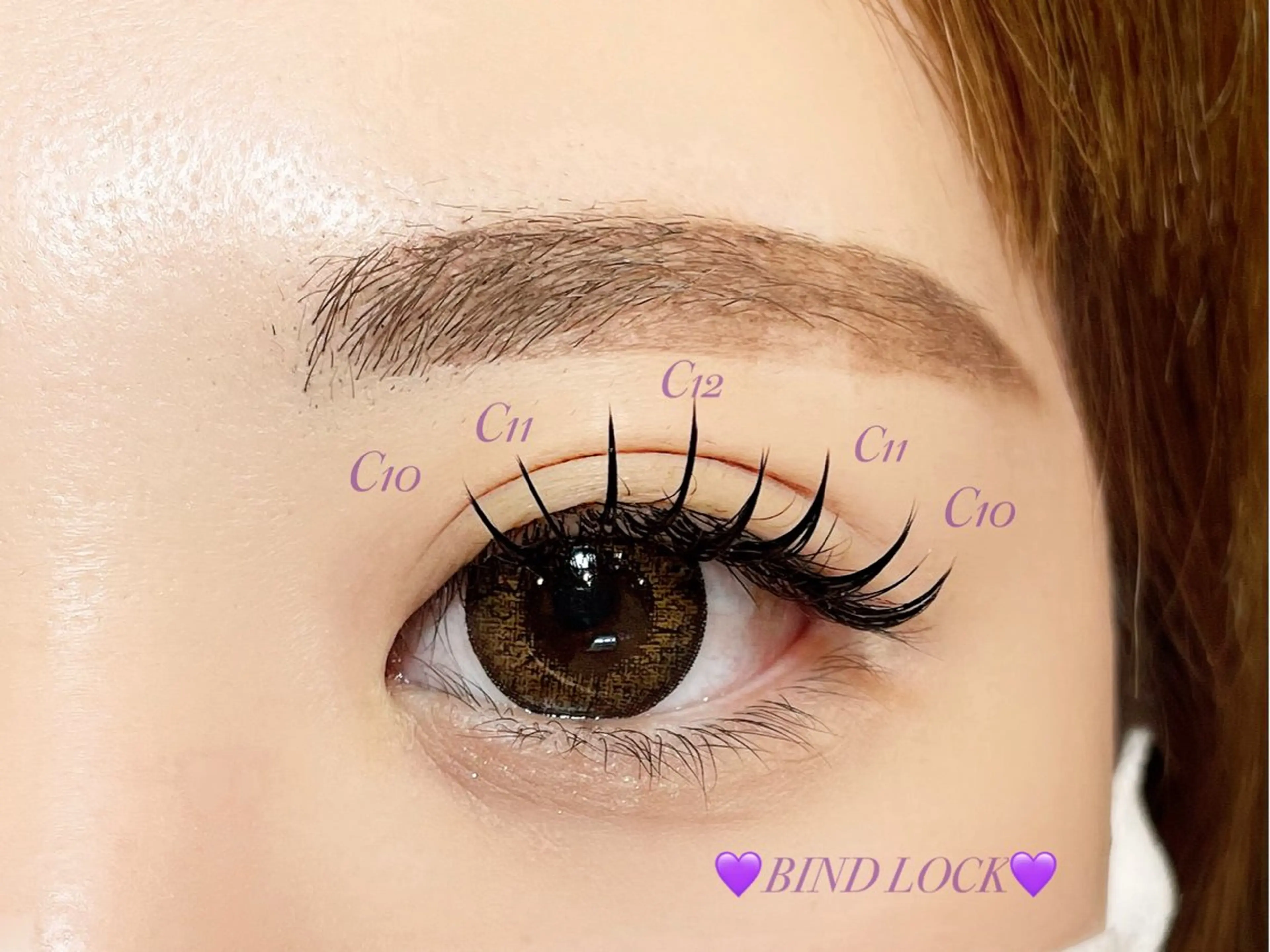 マツエク・マツパ バインドロック マツエク eyelist yumiのマツエク・マツパデザイン