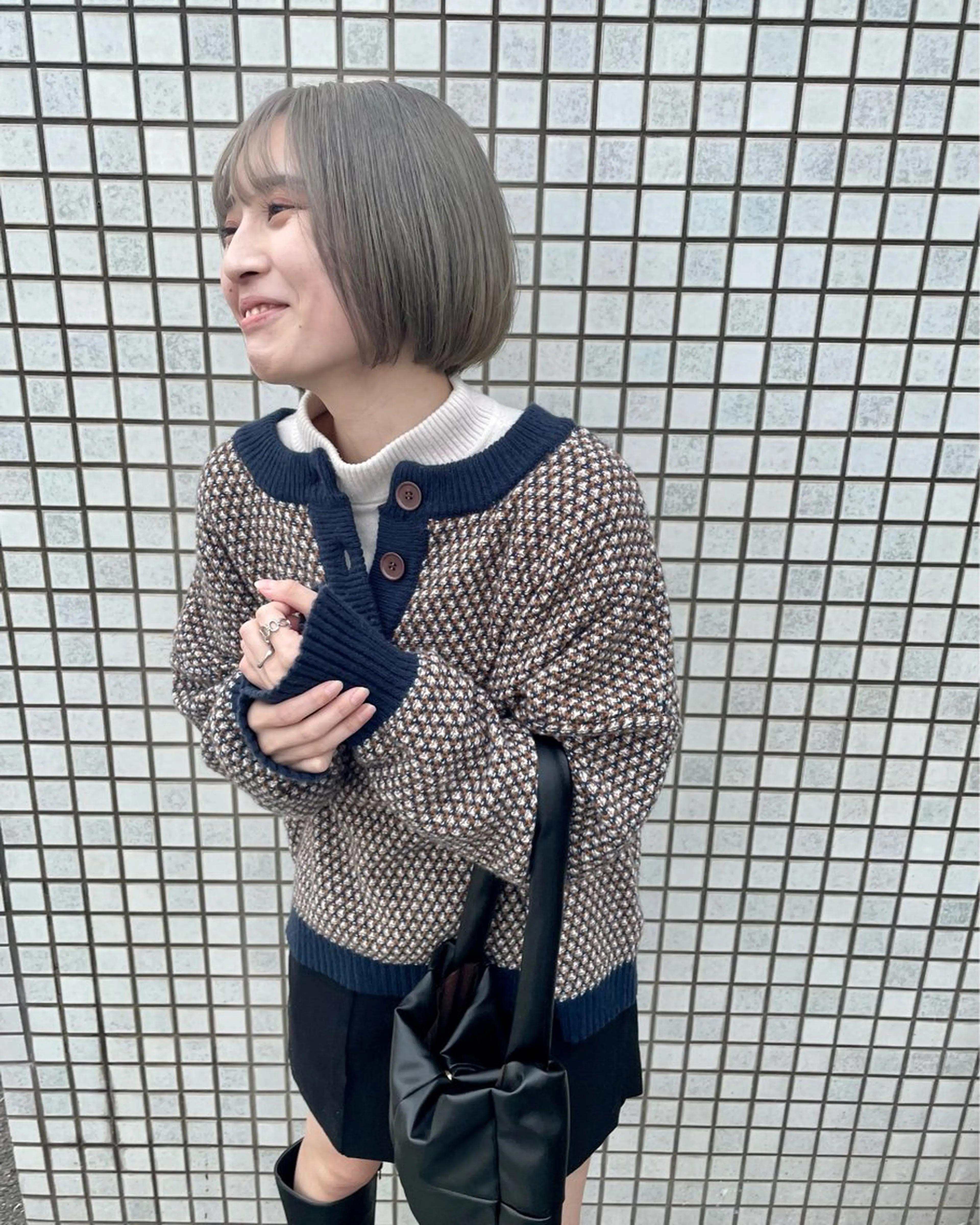 ショート カラー カット ヘアカラー トリートメント ヒナゴ トヨカズのヘアスタイル