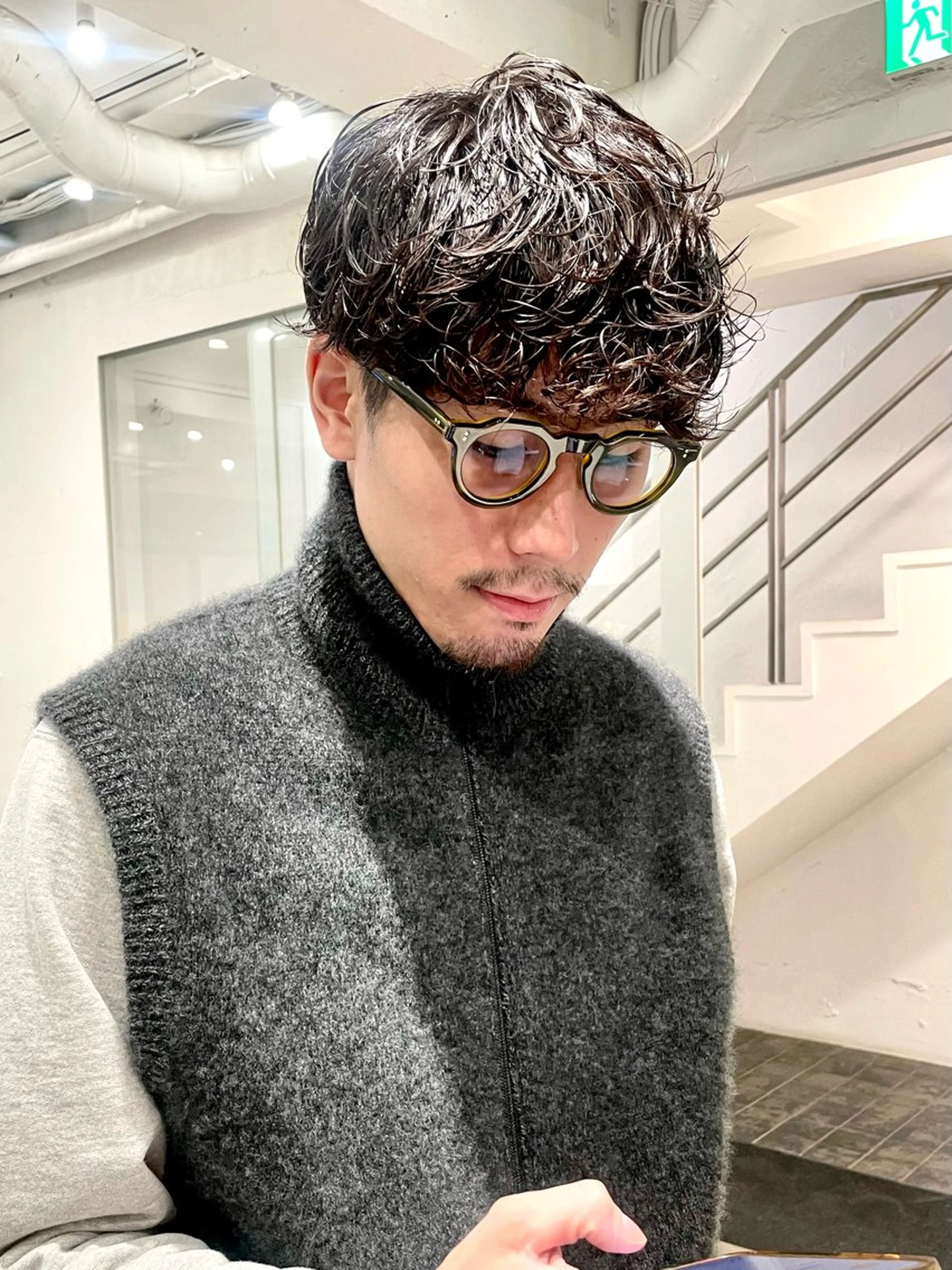 期間限定メンズカット＋パーマ🦱表参道　原宿　ニュアンスパーマ　スパイラルパーマ　ツイスパ　波巻きパーマの写真