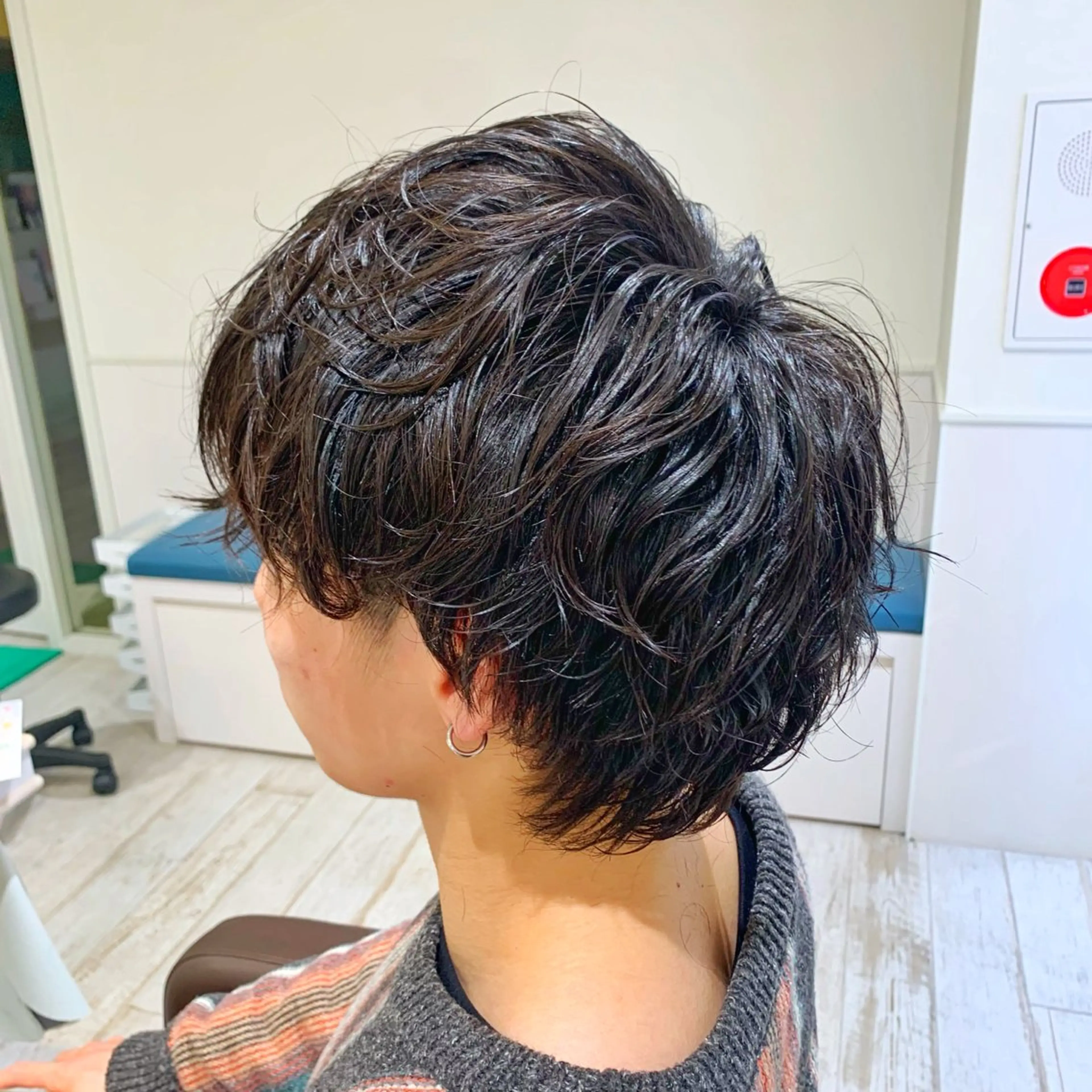 ミディアム パーマ メンズ 店舗指名No.1 吉岡　弘のヘアスタイル