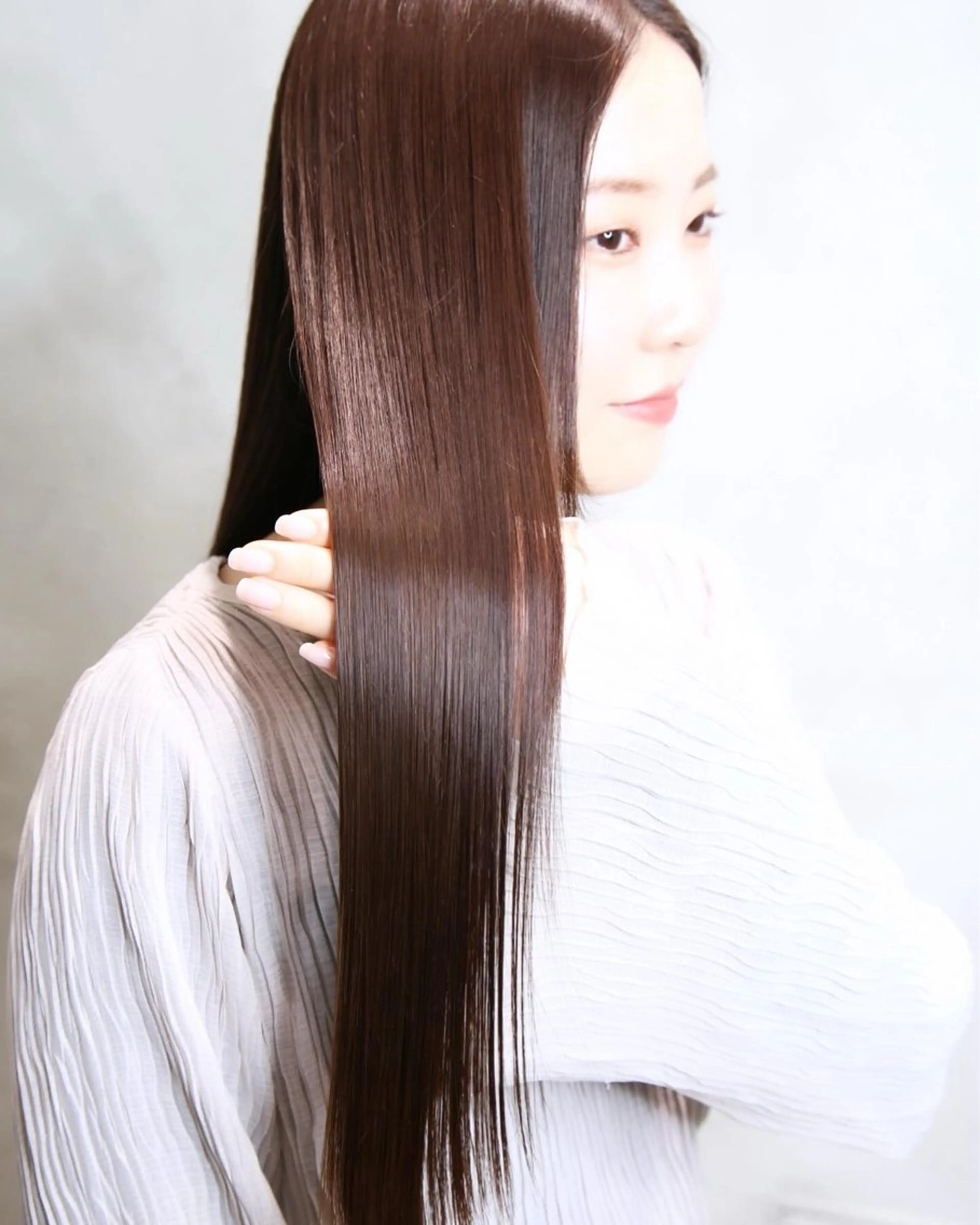 ロング カラー パーマ ブリーチ 髪質改善 ロング トリートメント 酸性ストレート 💎髪質改善専門 jewel boxのヘアスタイル