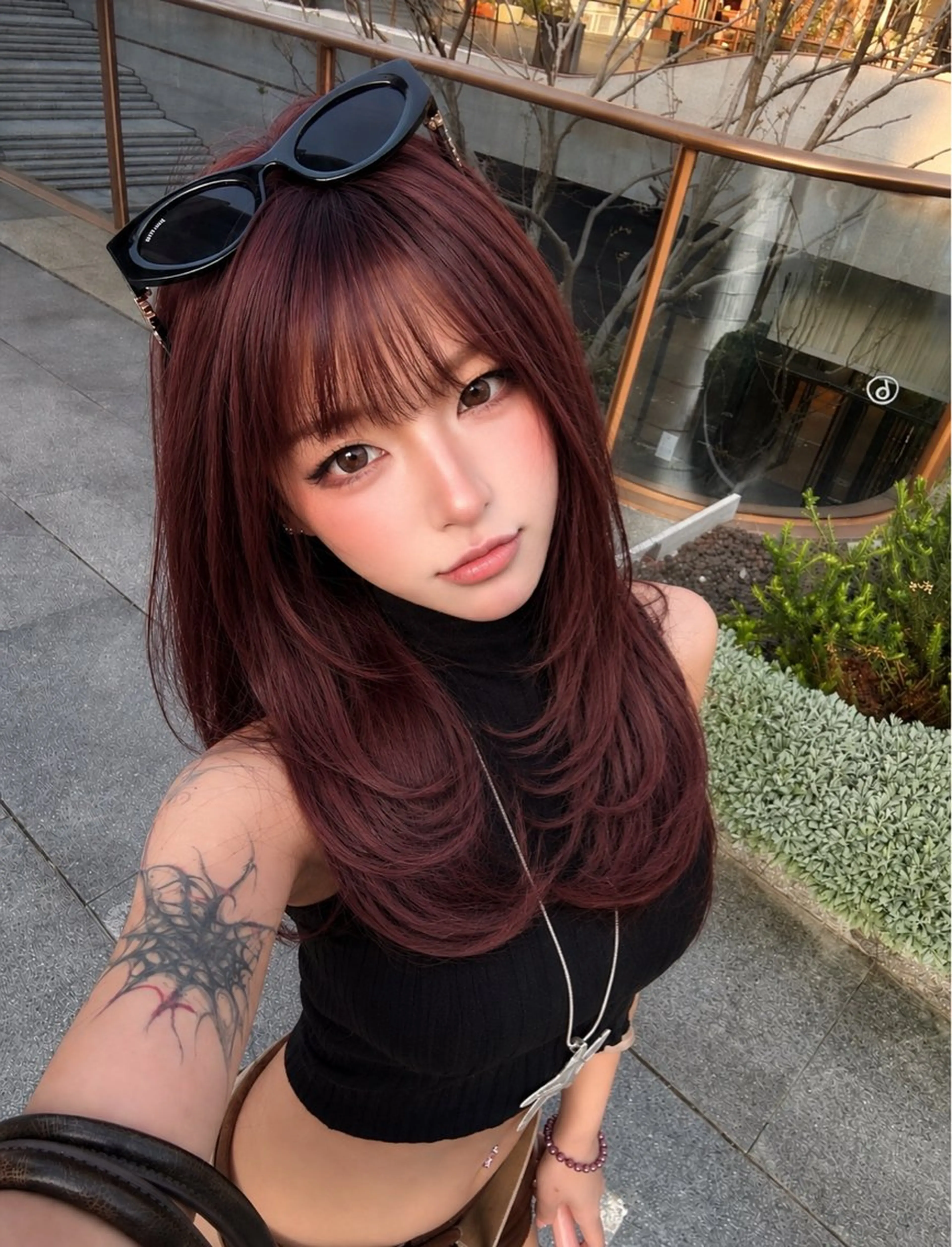 ロング カット ヘアカラー naami🖤透明感 ×ちゅるん艶髪🎀のヘアスタイル