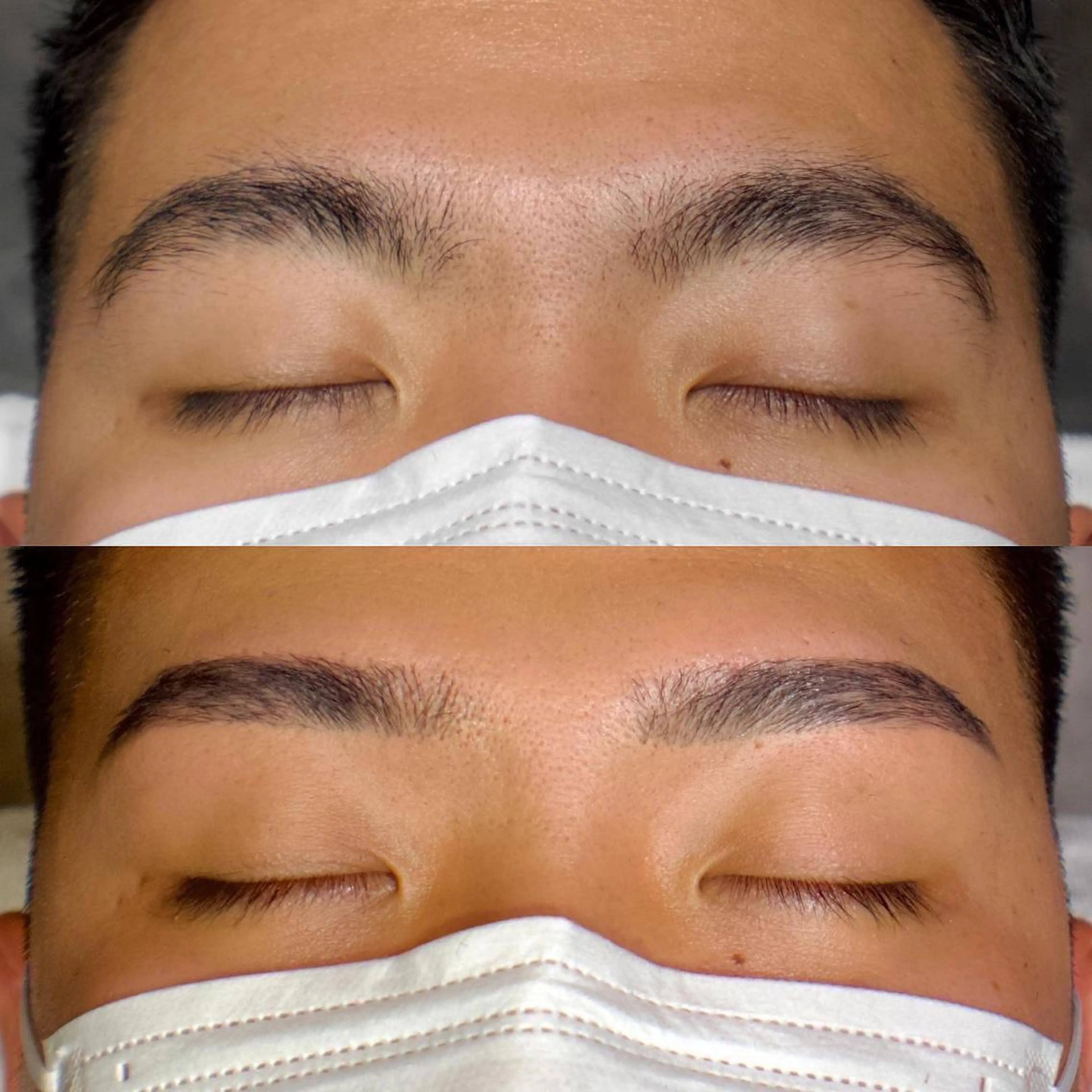 メンズ アイブロウ メンズパーマ 眉毛ワックス脱毛 ワックス脱毛 眉カット その他(アイブロウ) メンズ眉毛ワックス 青山英憲のヘアスタイル