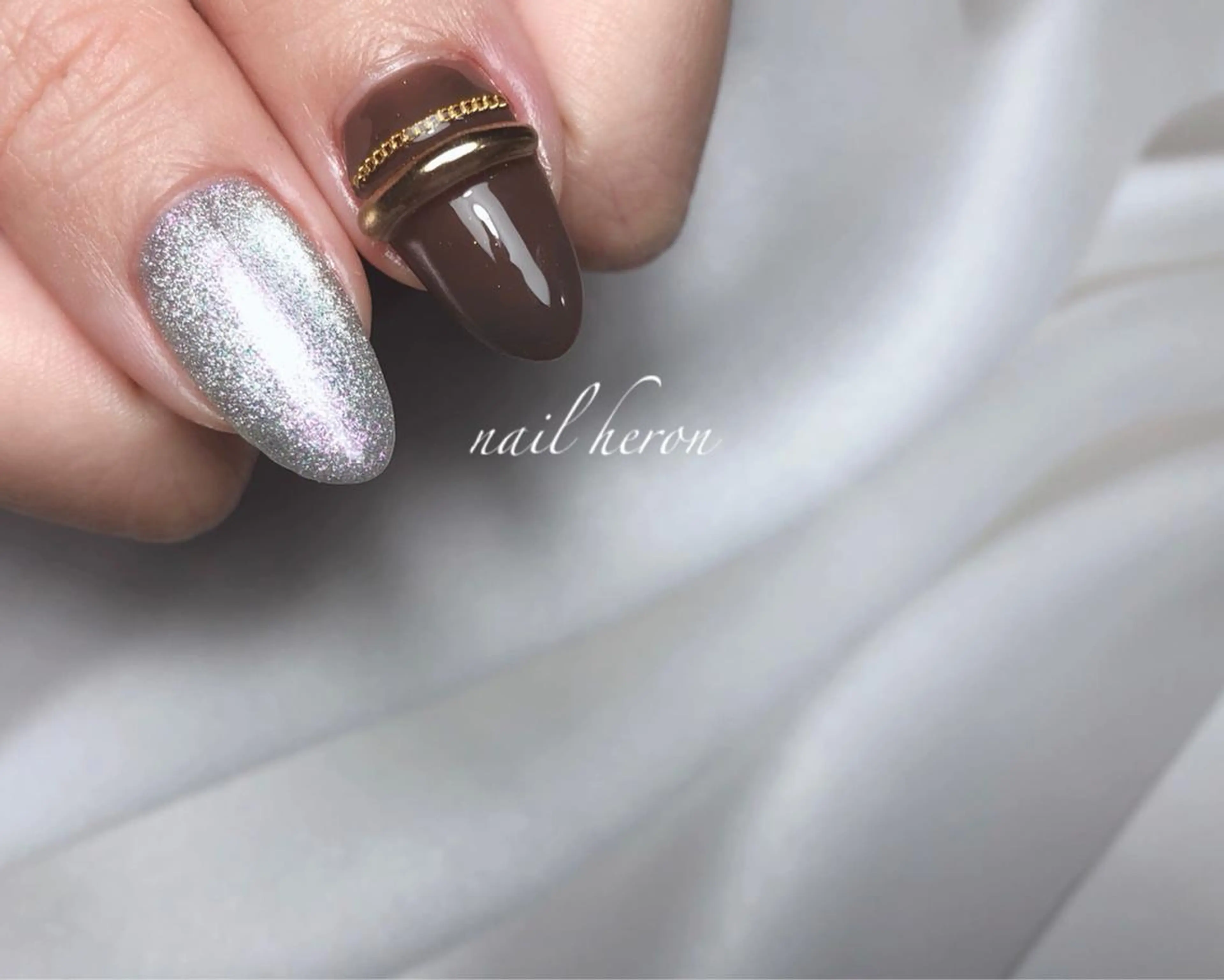 ネイル アートネイル ハンドネイル saki_ nail heronのネイルデザイン