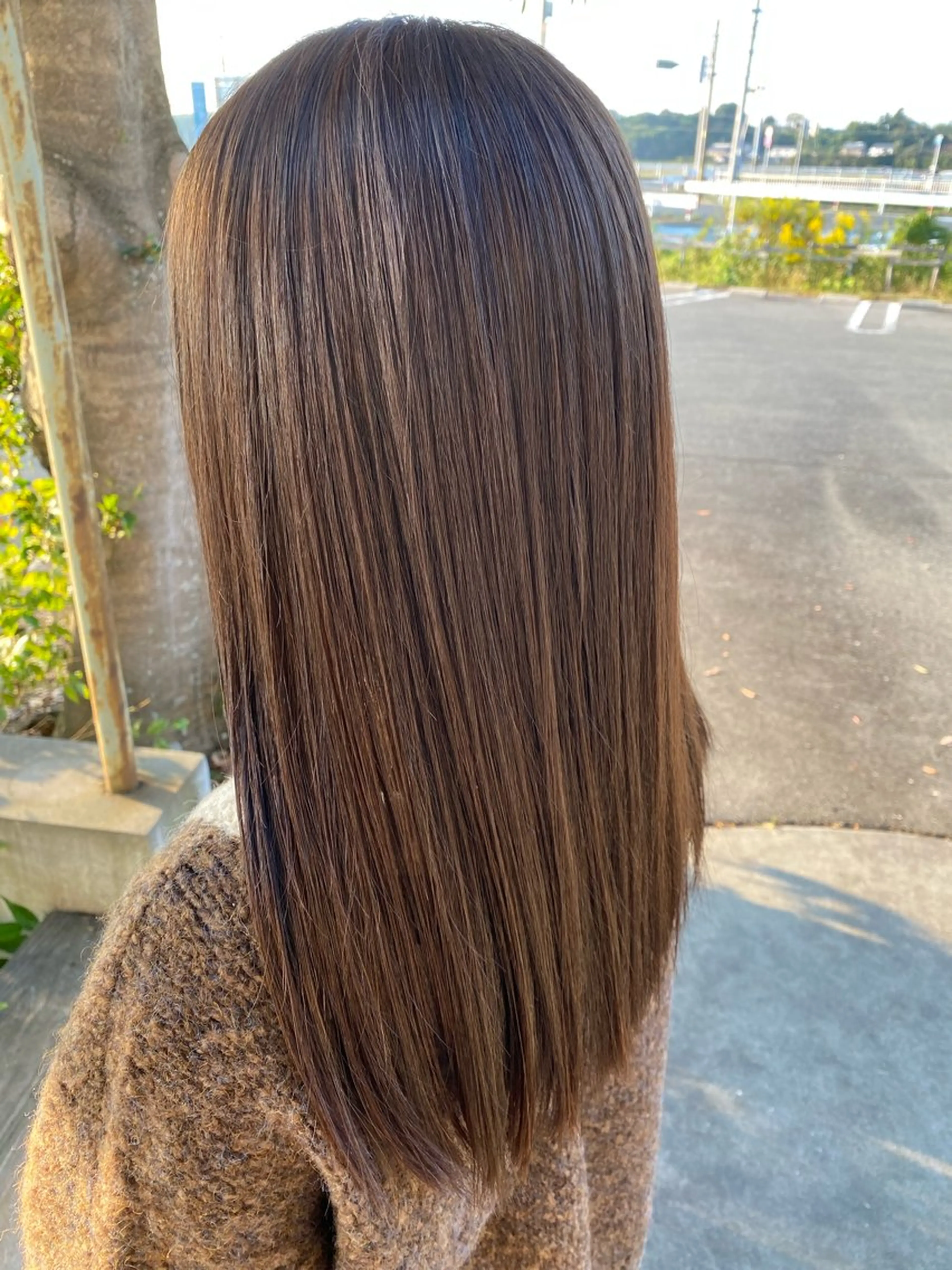 ロング カラー ブラウンカラー くすみブラウン モデル募集中🐰 豊橋/金城未帆🌙のヘアスタイル