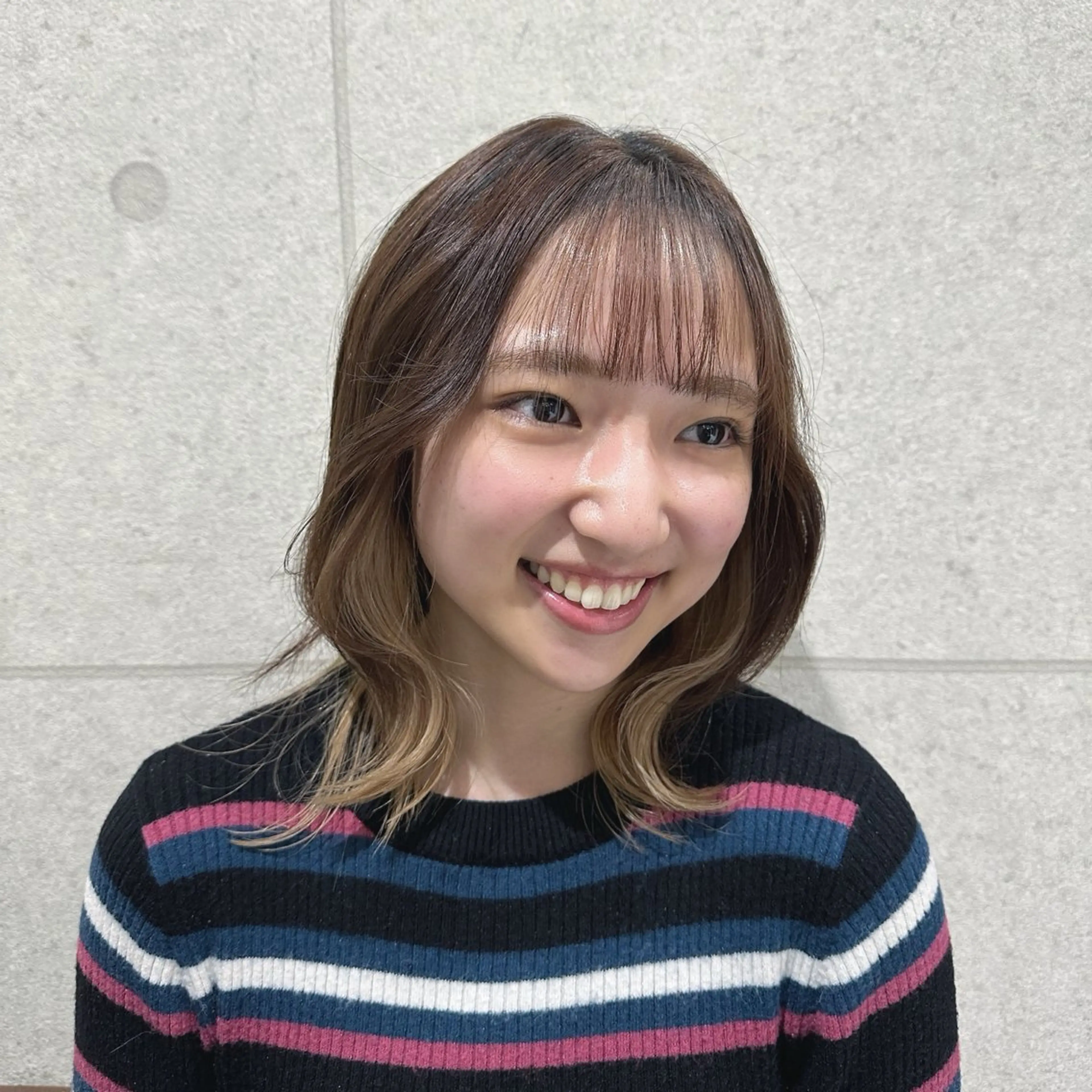 ミディアム 遠藤惟斗/自由が丘/ 透明感カラー/パーマのヘアスタイル