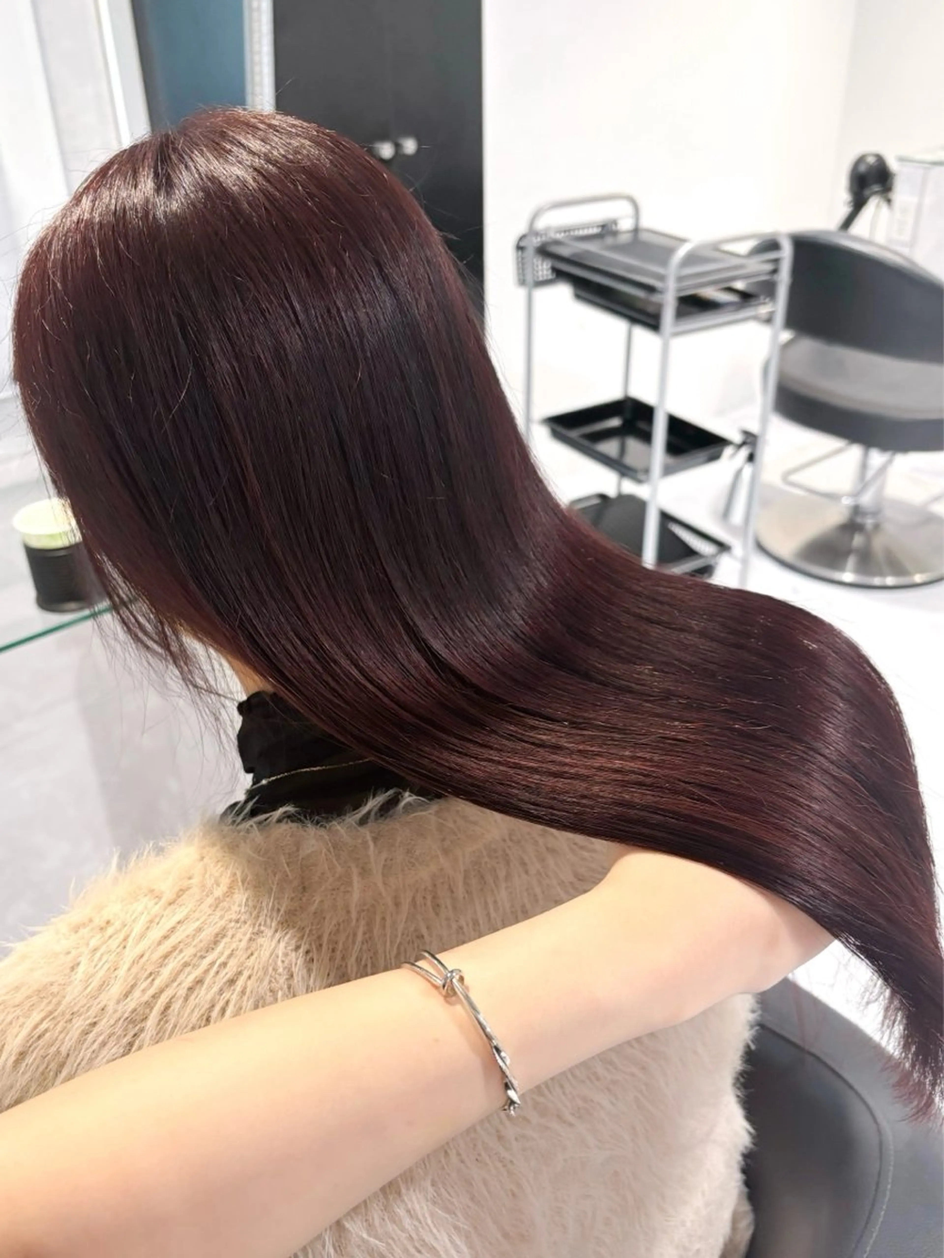 ロング カラー 髪質改善 表参道♡暗髪♡ 艶カラー♡アユミのヘアスタイル