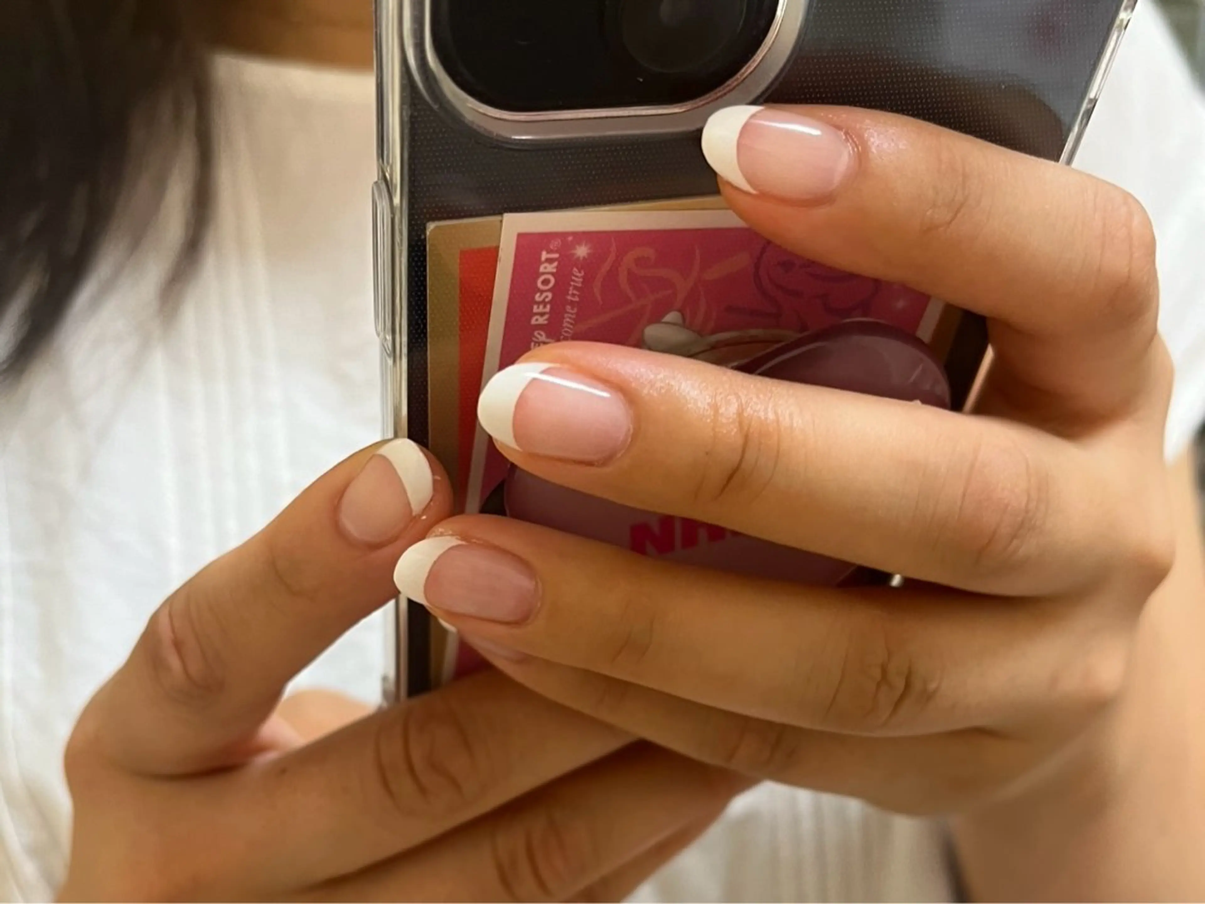 ネイル フレンチネイル ハンドネイル Kaede : 韓国ネイル🎀のネイルデザイン