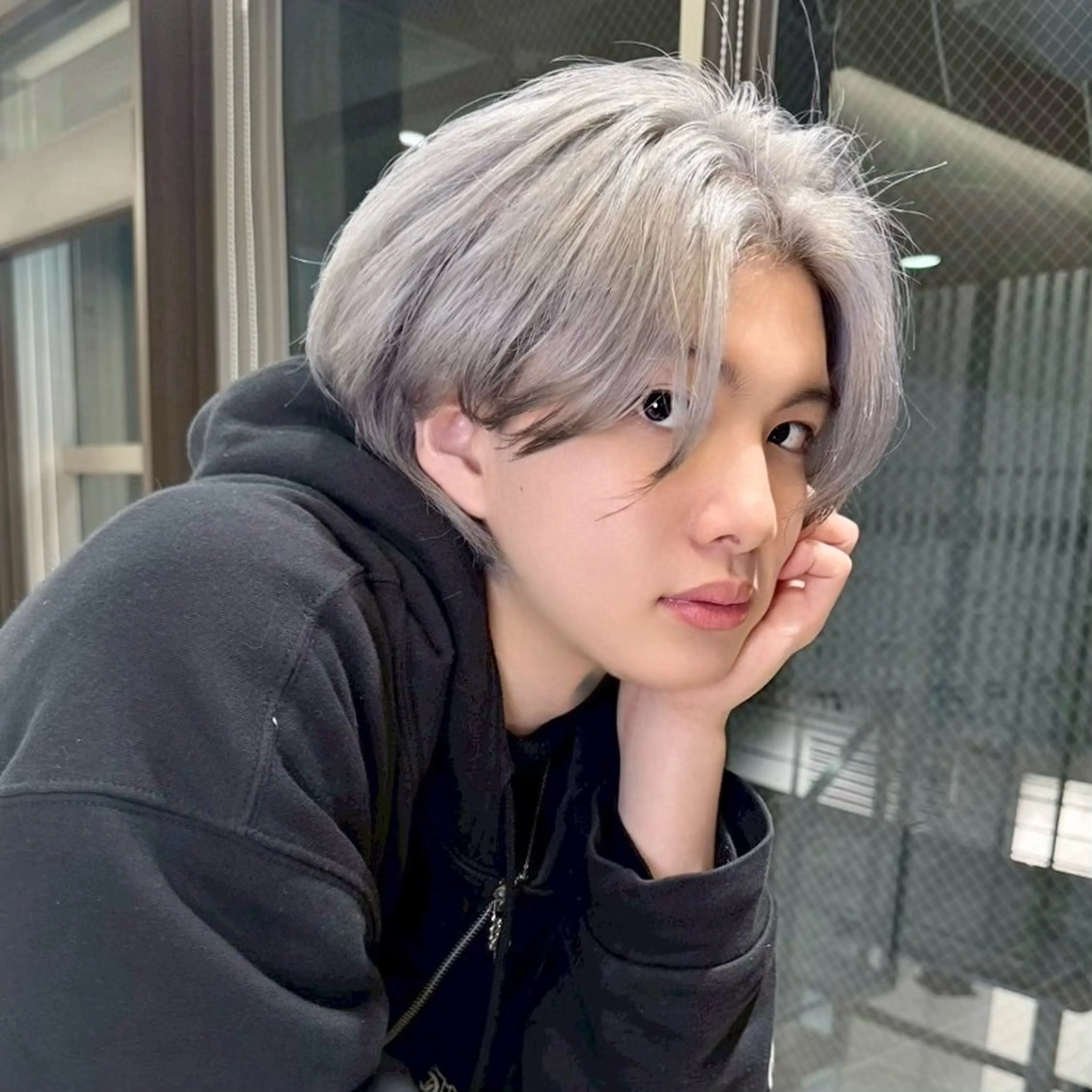 ショート カラー ヘアアレンジ メンズ メンズ韓国風 韓国風ヘア カット ヘアカラー クボリョウ 吉祥寺/韓国ヘアのヘアスタイル