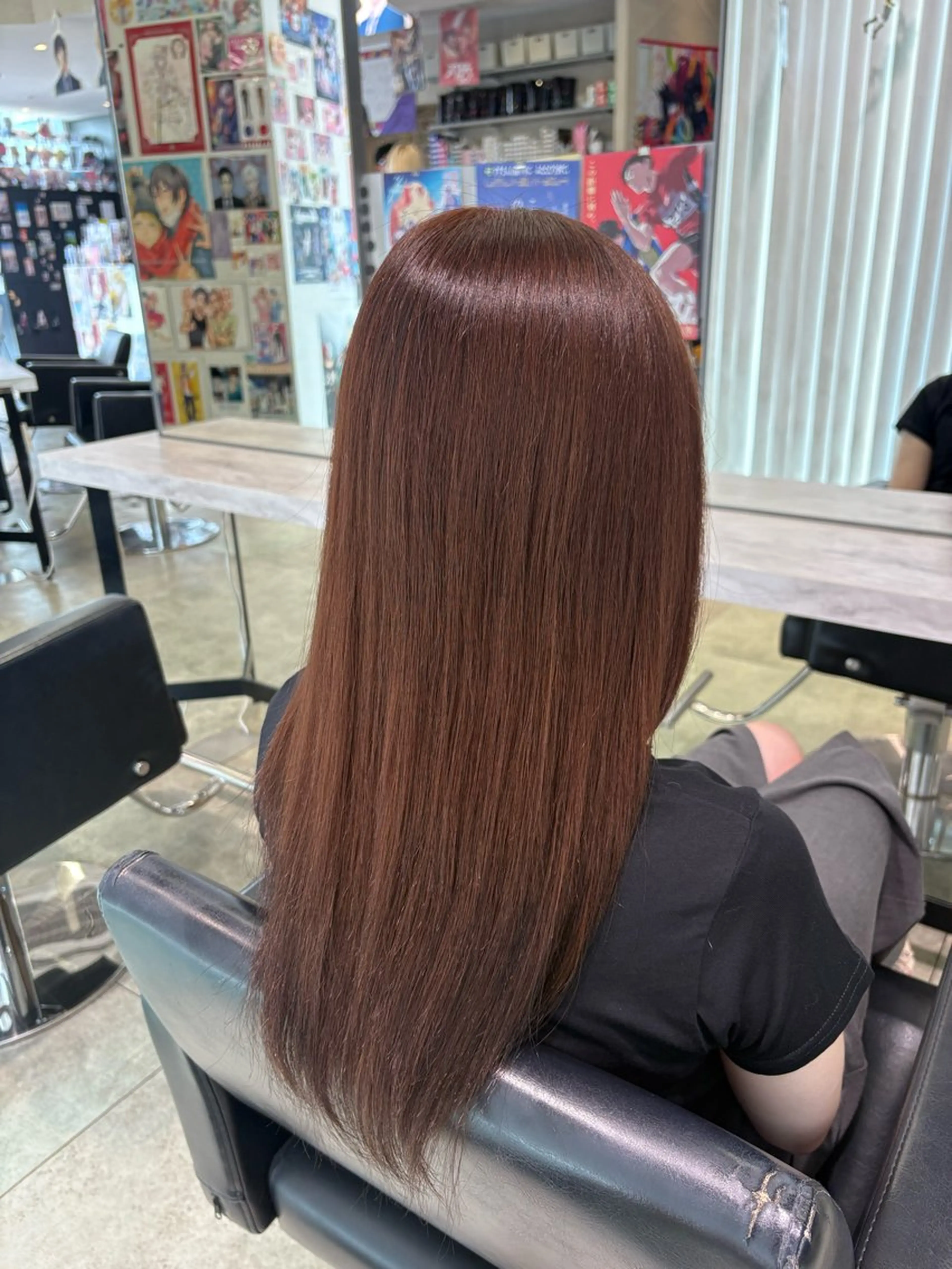 ロング カラー ベージュカラー ブリーチ ボルドーカラー ブラウンカラー 透明感カラー 推しカラー/ ミクのヘアスタイル