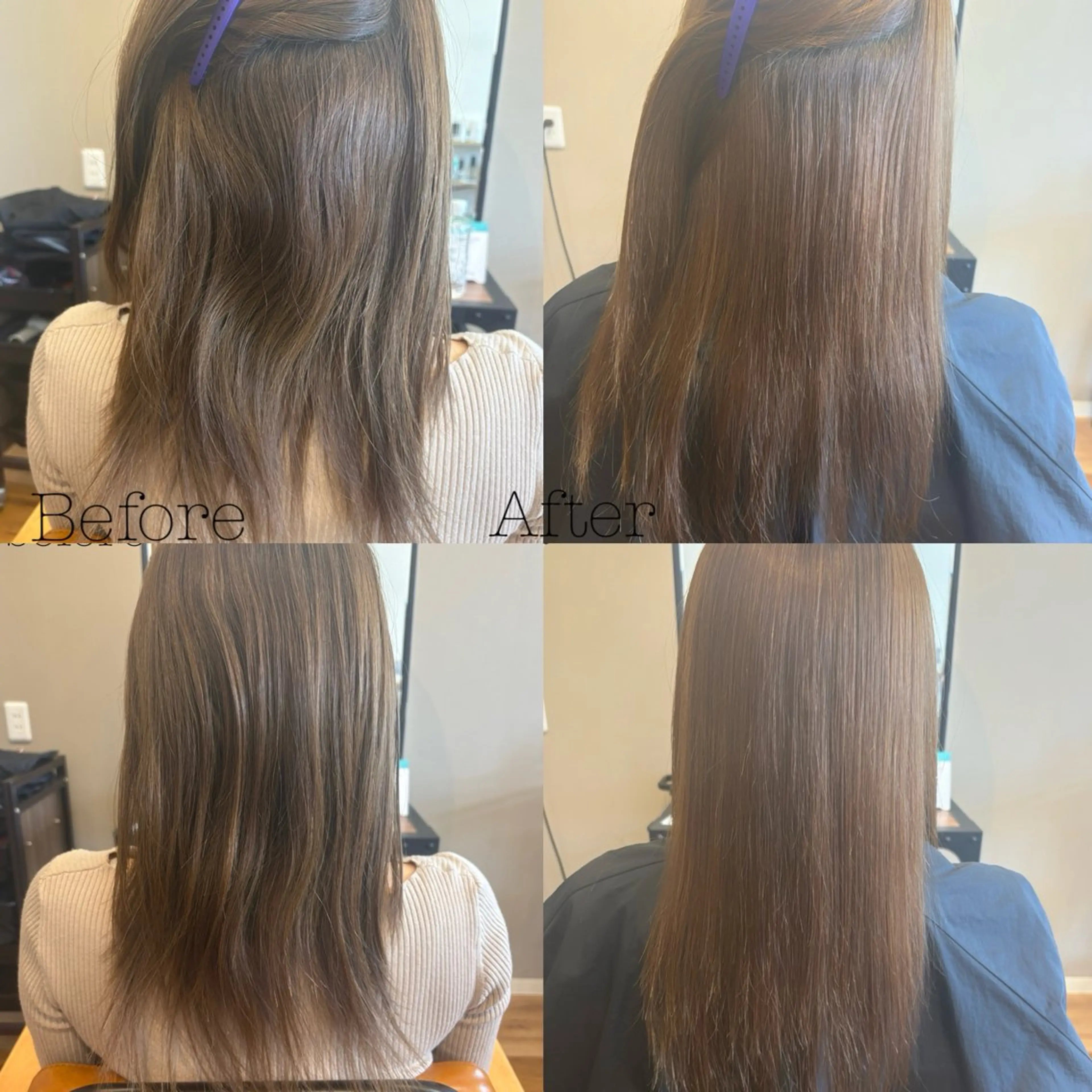 セミロング 横 田のヘアスタイル