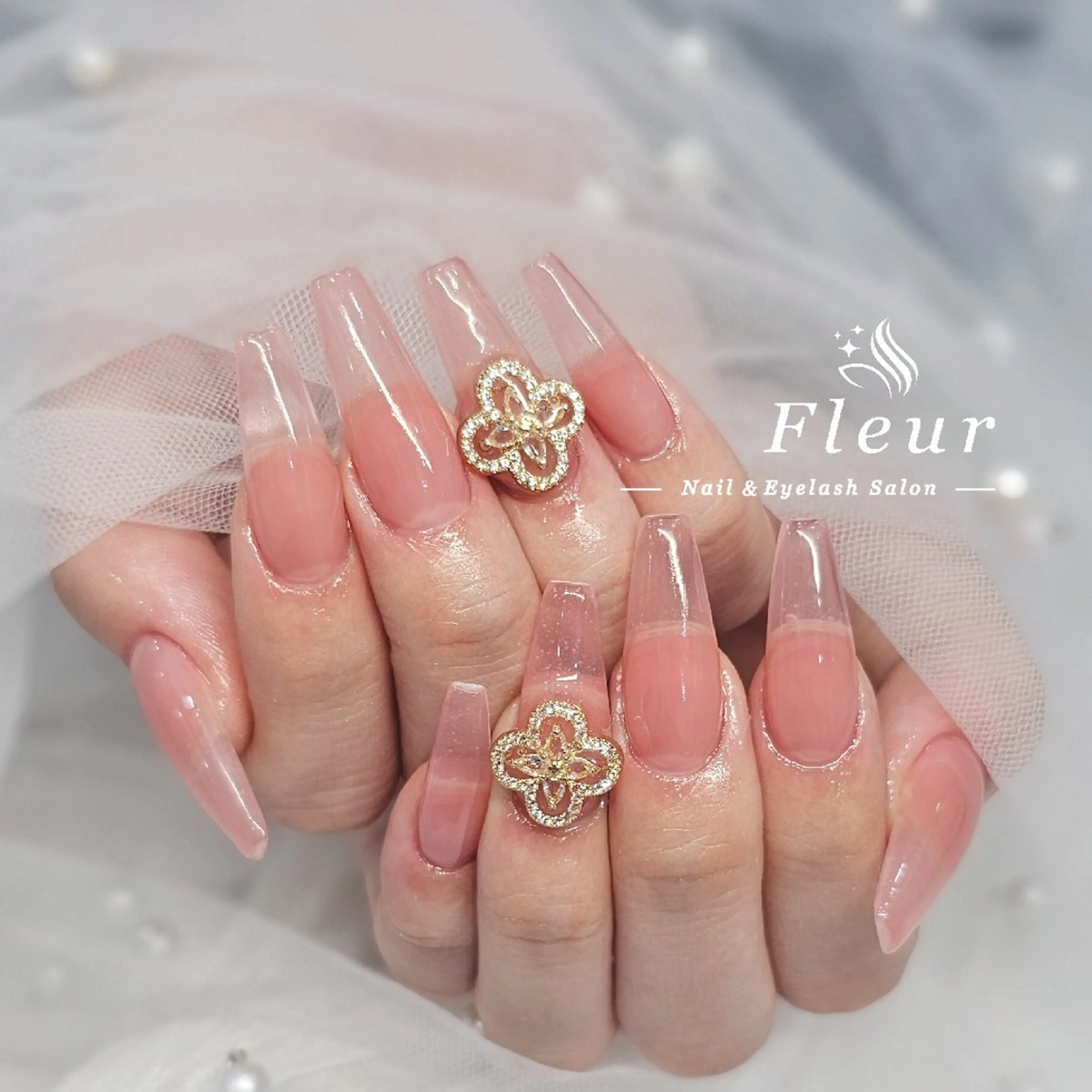 ネイル ロングネイル nail&eye ♡Fleur♡のネイルデザイン