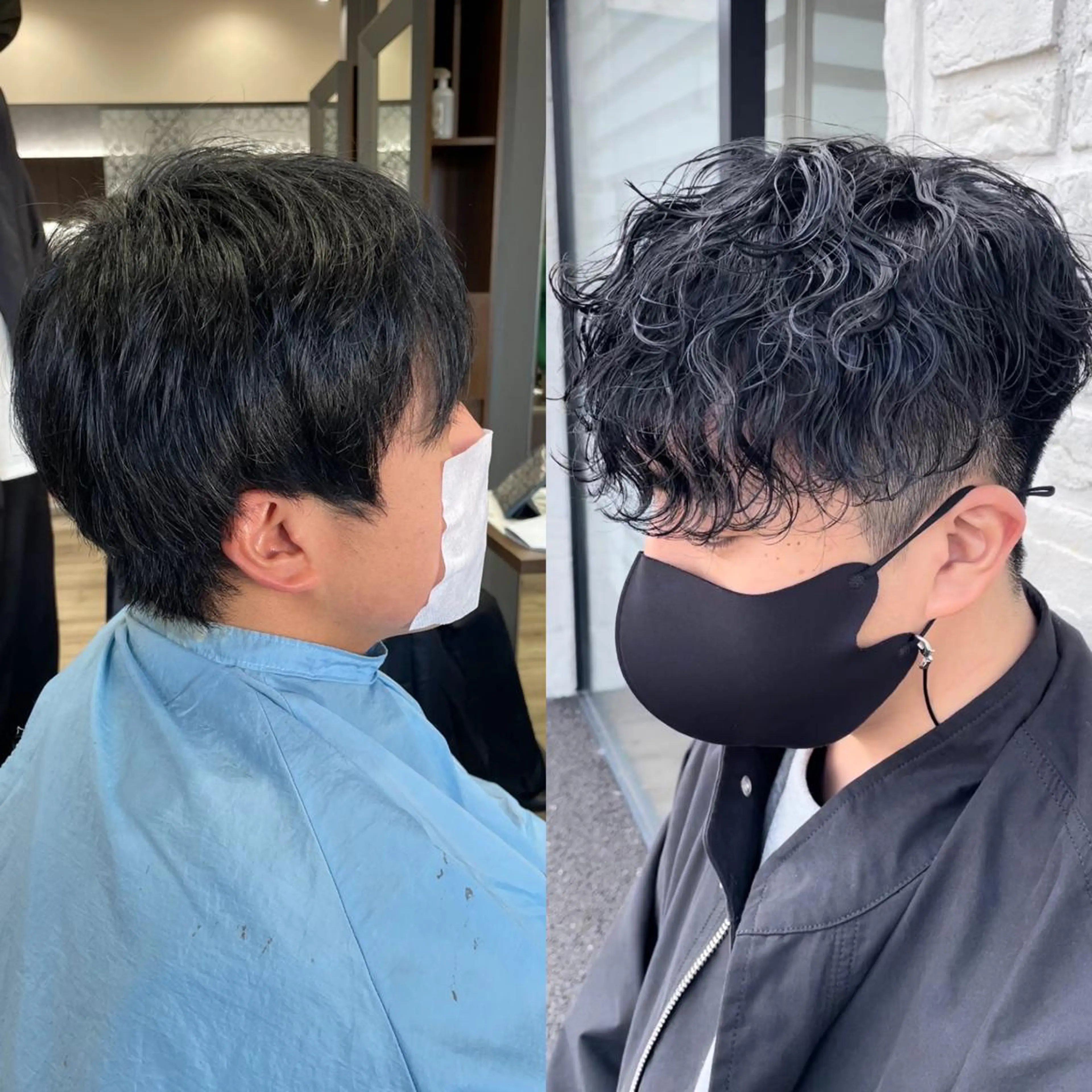 パーマ メンズ 波巻きパーマ アタ ムのヘアスタイル