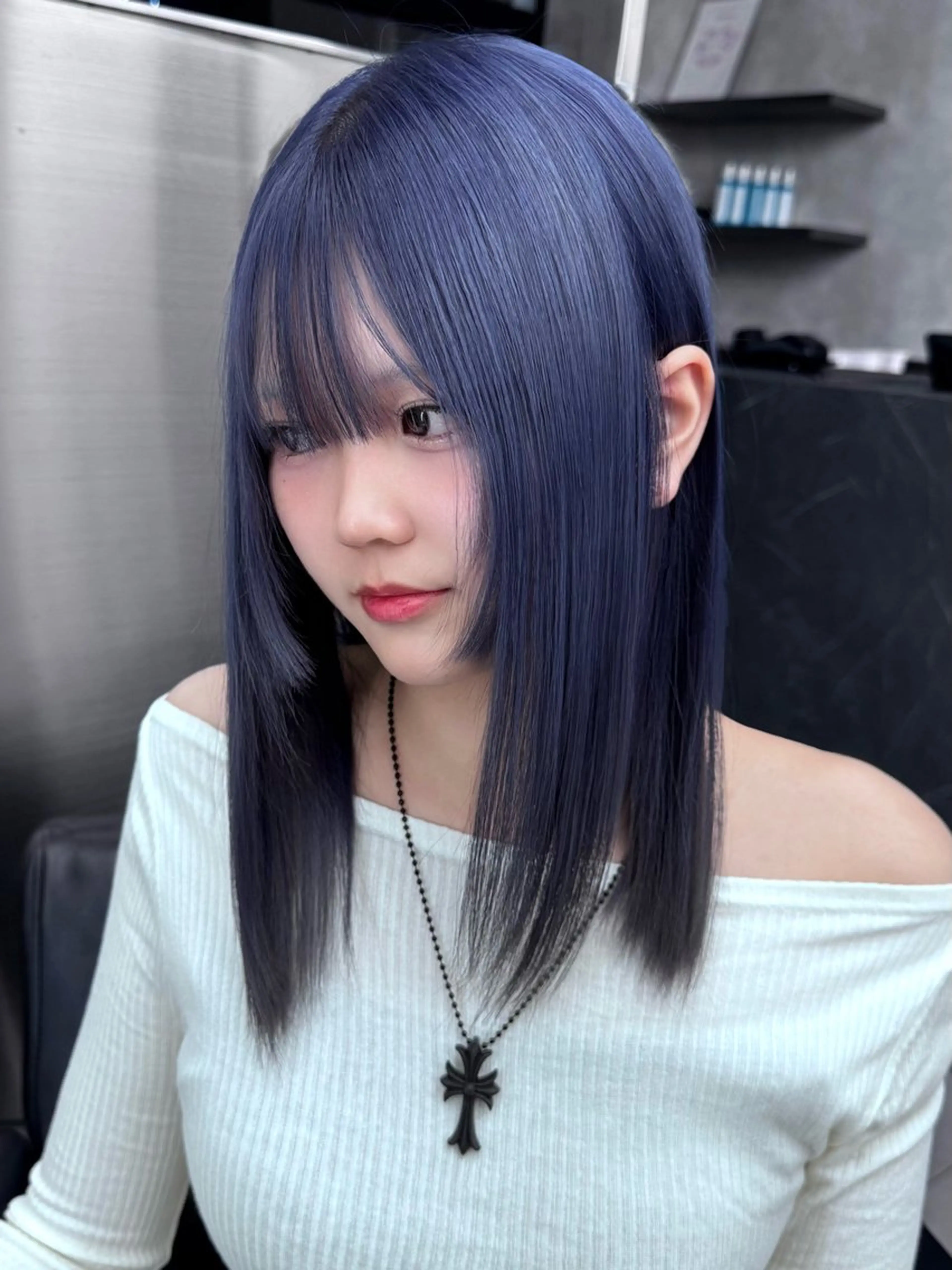 ロング カラー 𝐥𝐚𝐲𝐞𝐫 韓⛓️ ブリーチのヘアスタイル