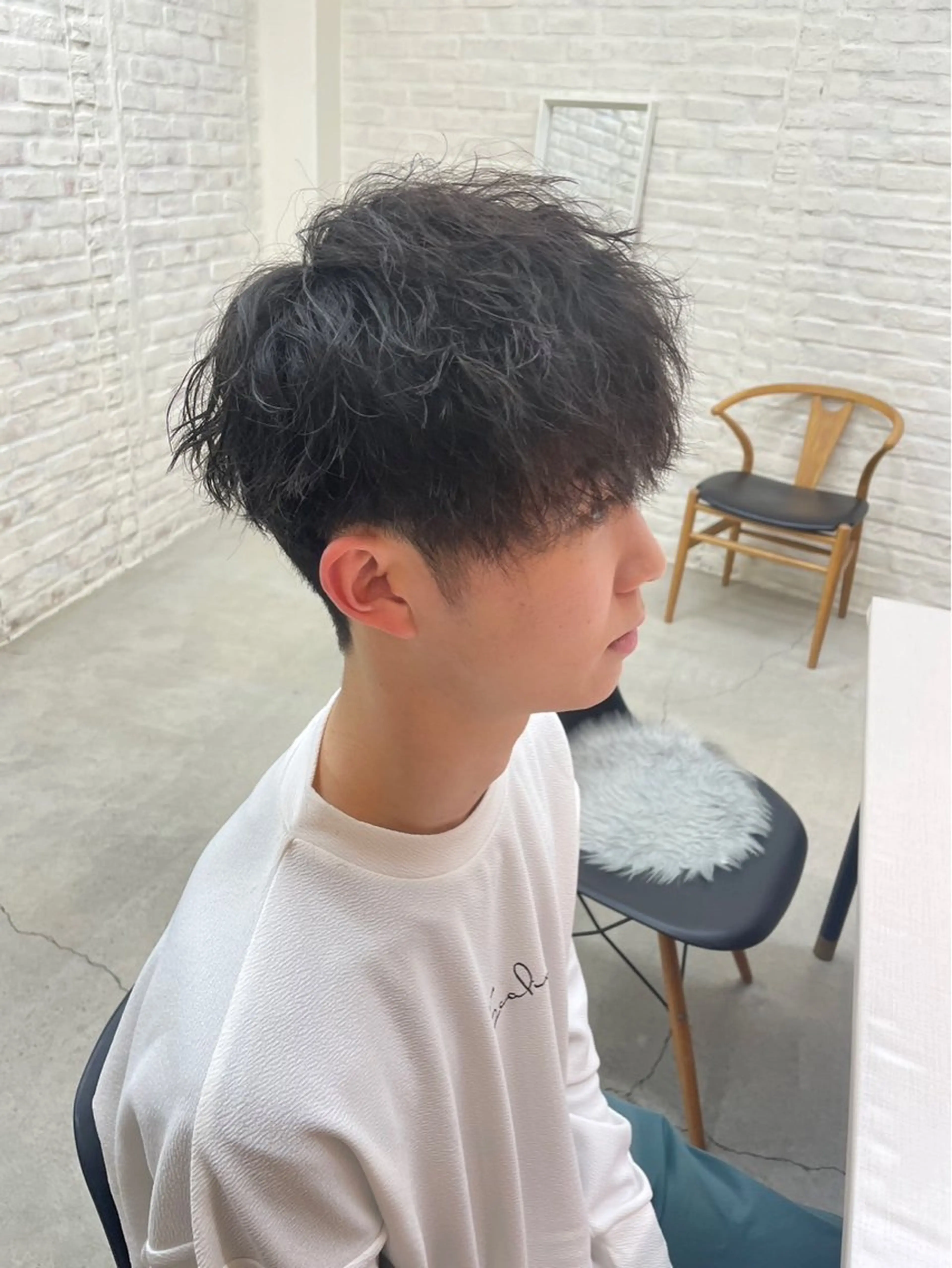 メンズカット+パーマの写真