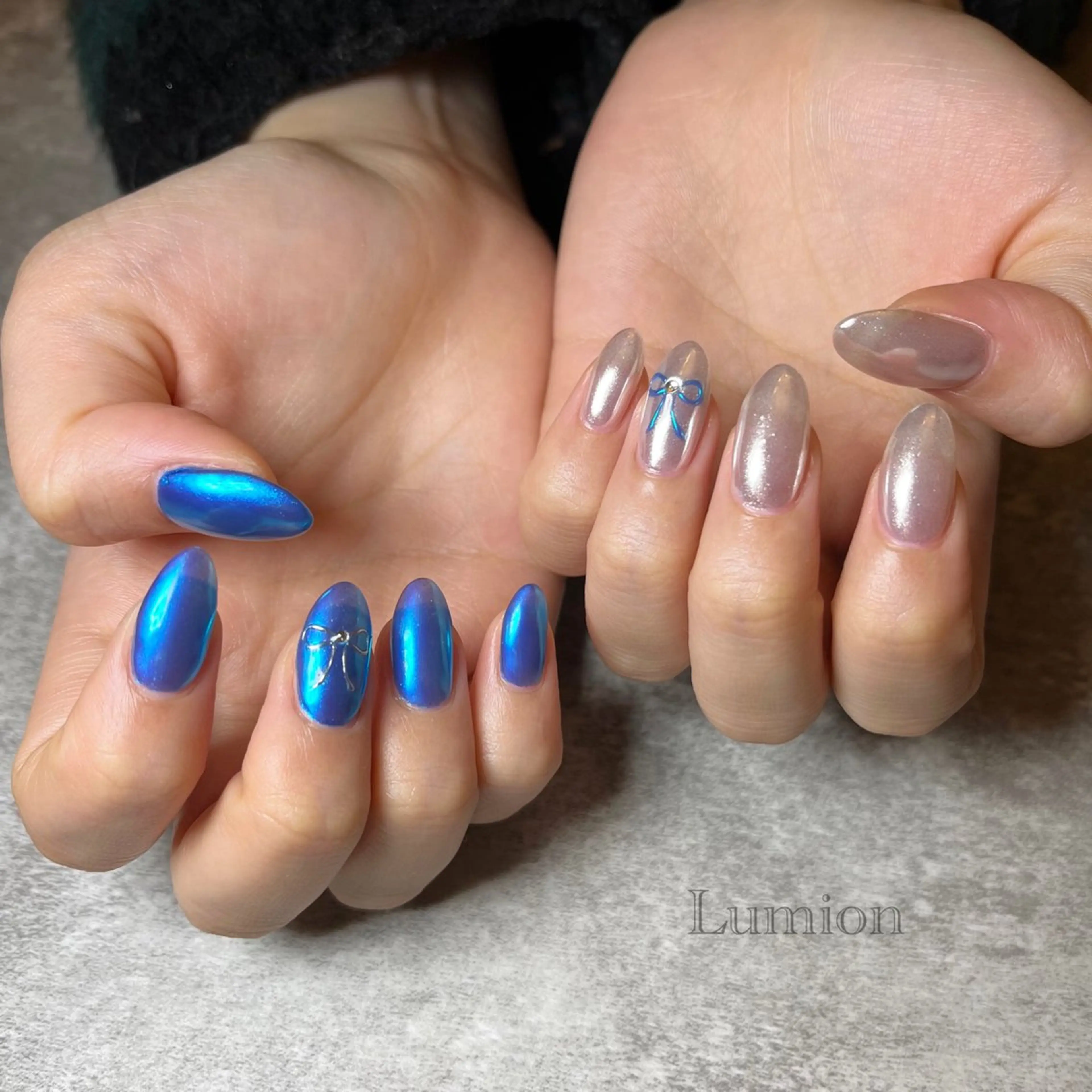 ネイル ミラーネイル nailroom Lumionのネイルデザイン