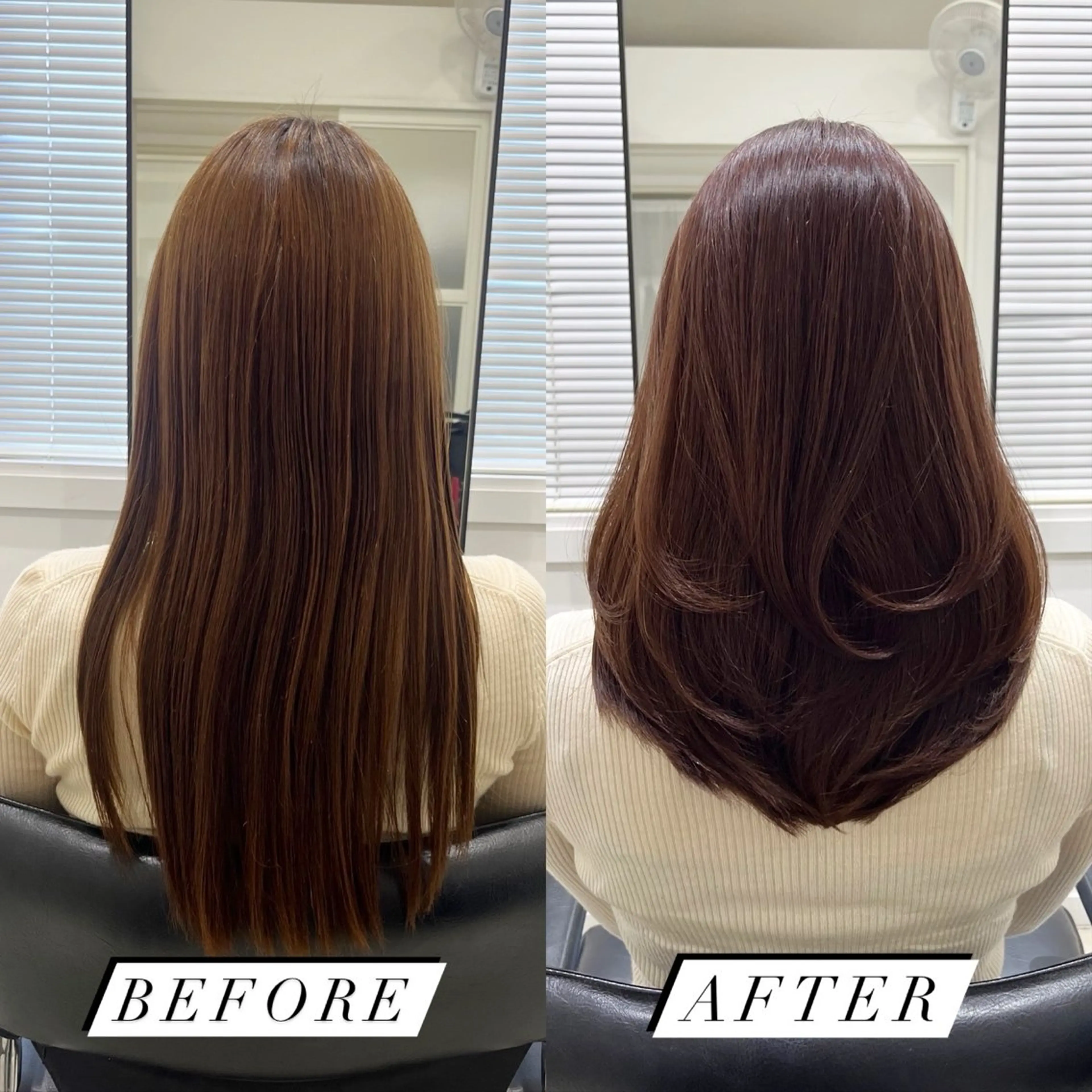 ロング カット 縮毛矯正 トリートメント 全席個室美容室 縮毛矯正/レイヤーのヘアスタイル