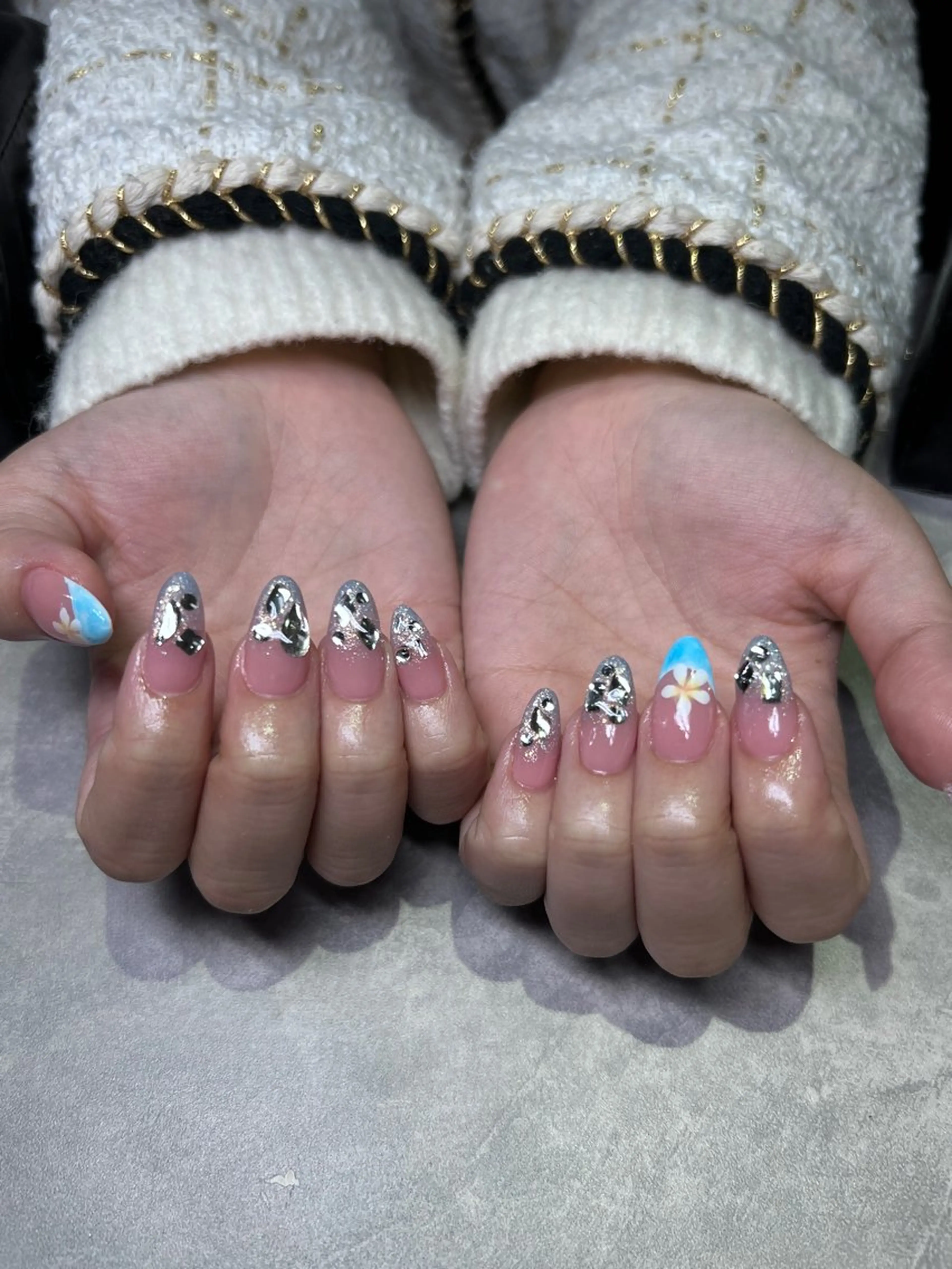 ネイル Miimo💅🏻 ほのか‪ ·͜·♡‬のネイルデザイン