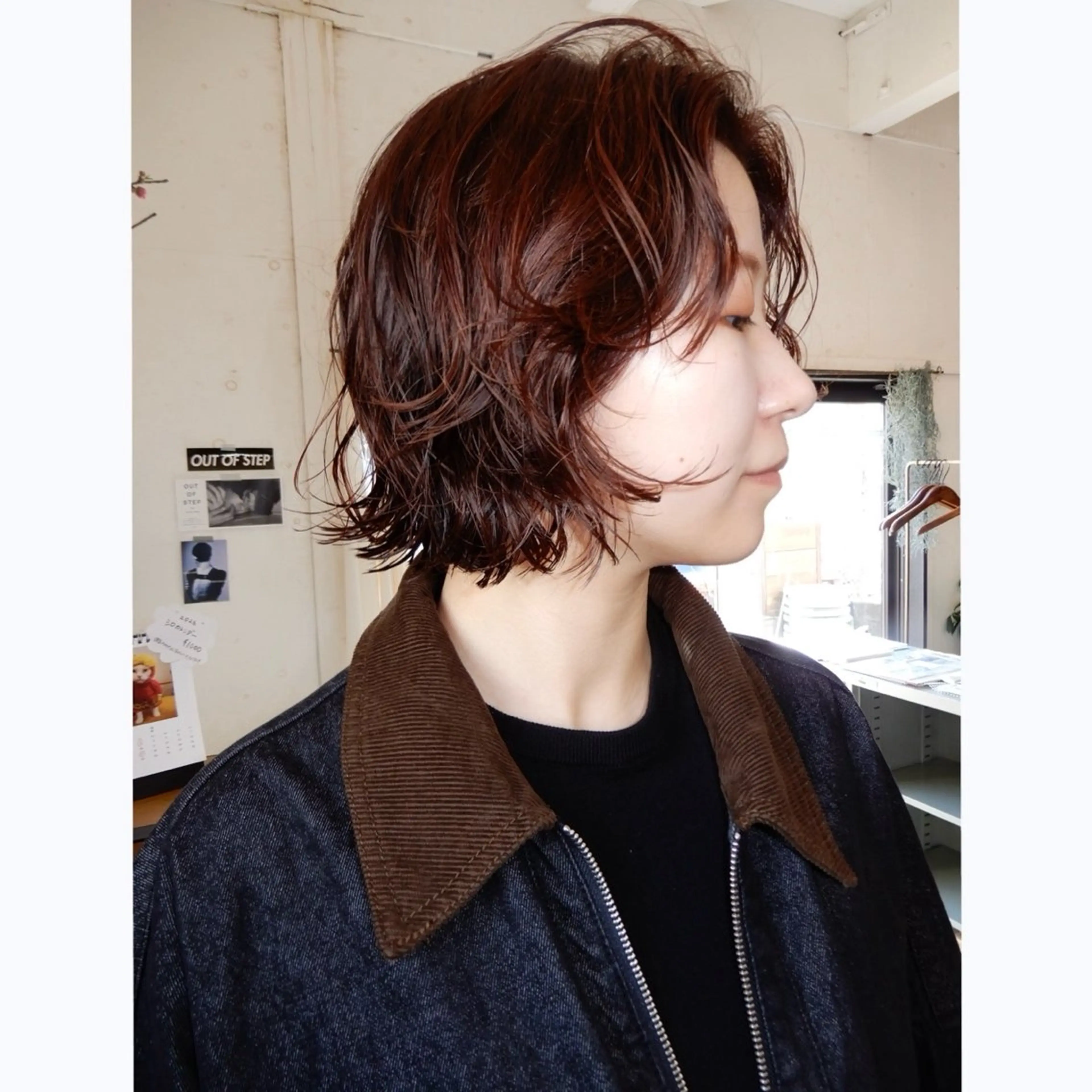 ショート パーマ カット パーマ デザインカット🎨 ボブ🫟おざきのヘアスタイル