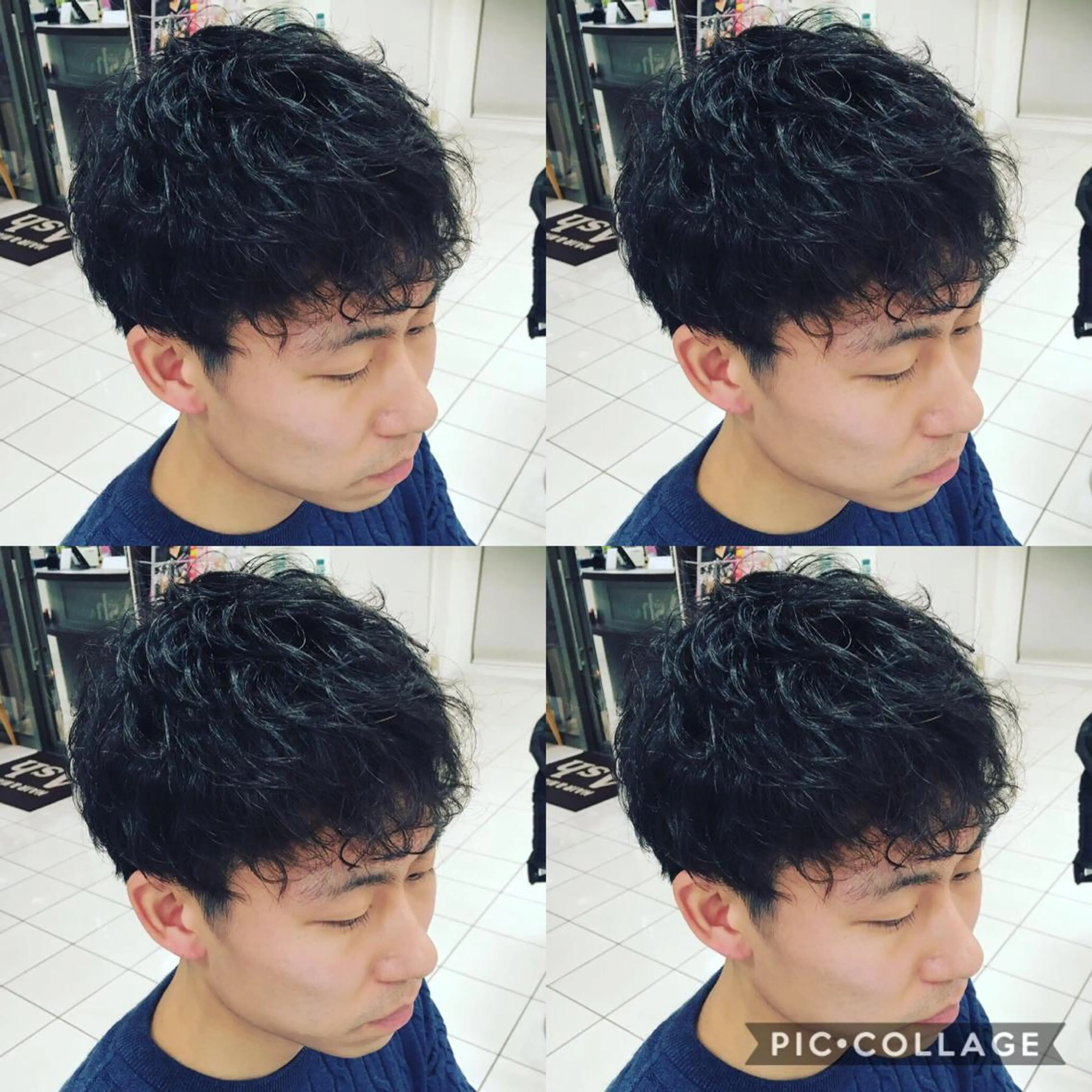 メンズ メンズパーマ カット パーマ 平本 雄馬のヘアスタイル