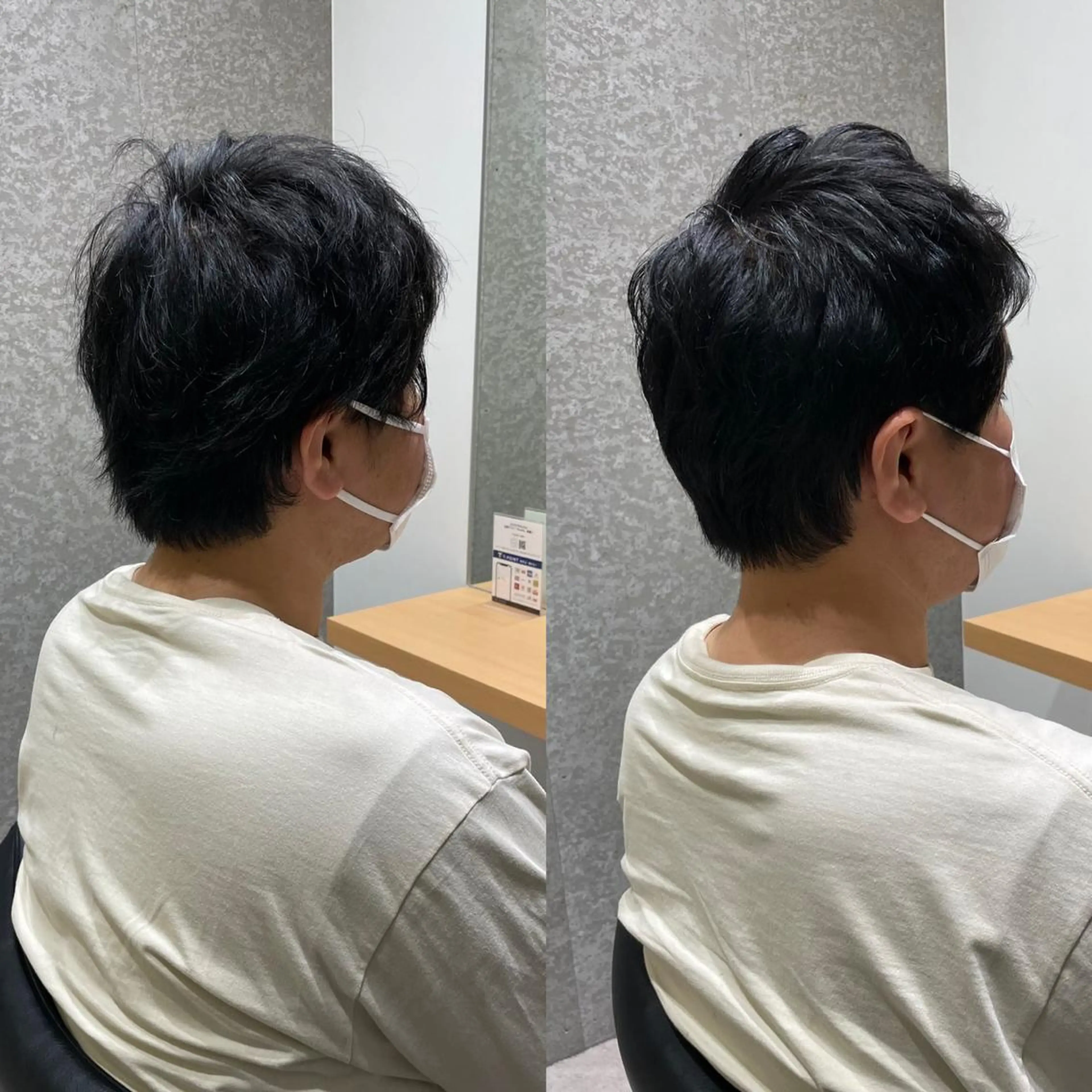 メンズ センターパート メンズ韓国風 マッシュ ツーブロック 刈り上げ 髪質改善ヘアケア 艶髪特化/上田のヘアスタイル