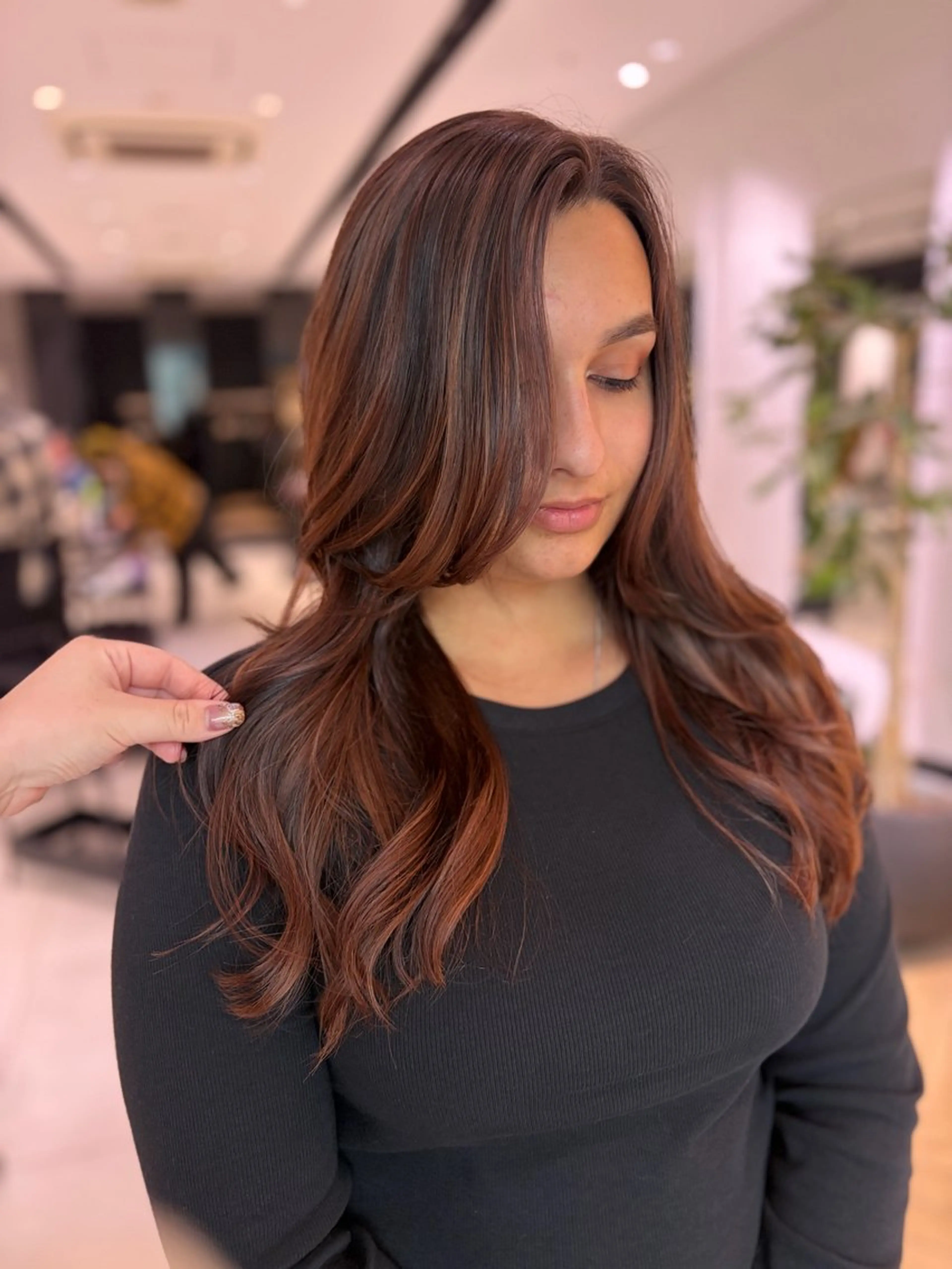 ロング カラー カット ヘアカラー カラーリスト／アイ リスト／牛込萌香🫧のヘアスタイル