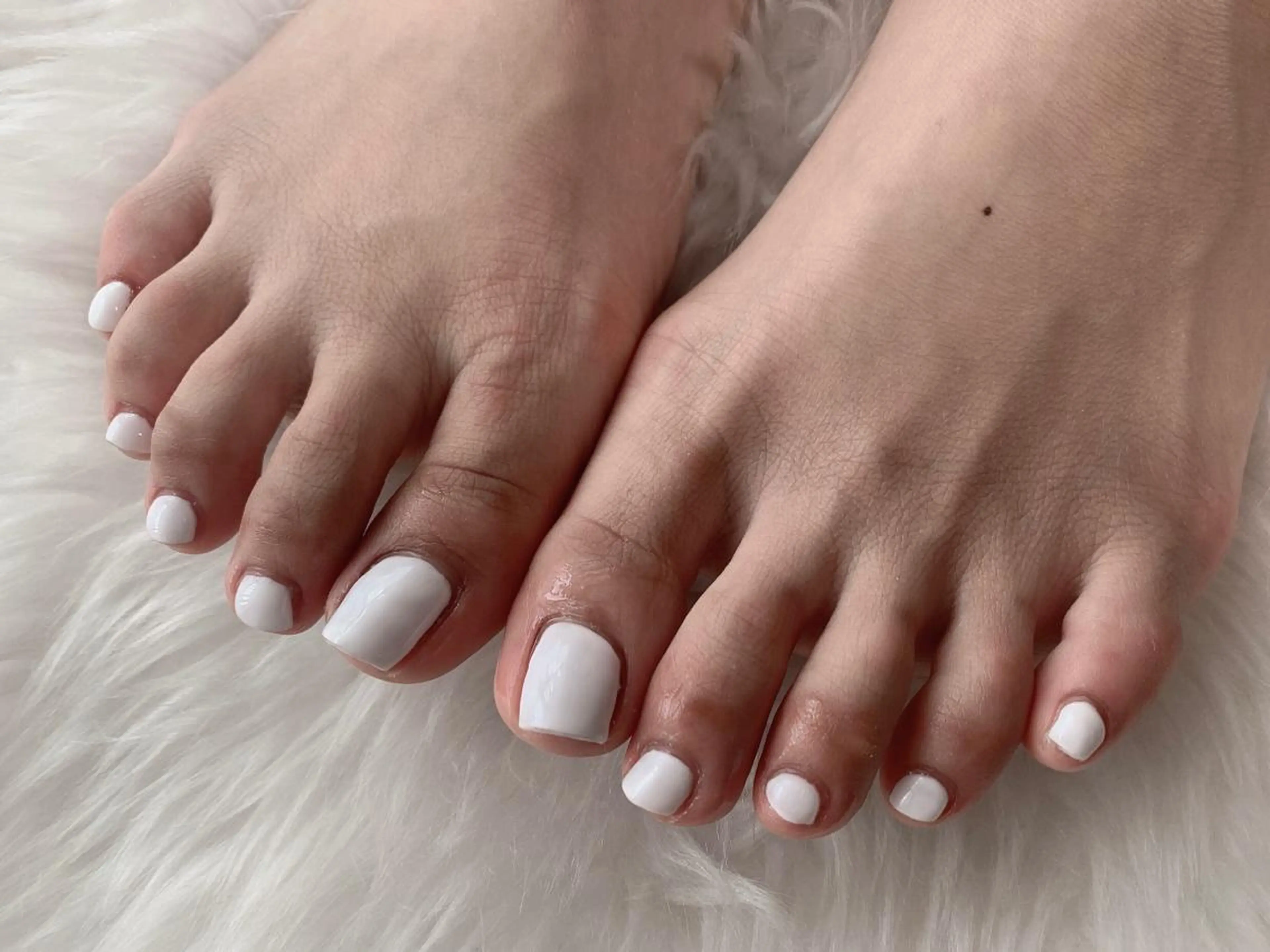 ネイル ワンカラーネイル シンプルネイル ホワイト kikinail 溝の口のネイルデザイン