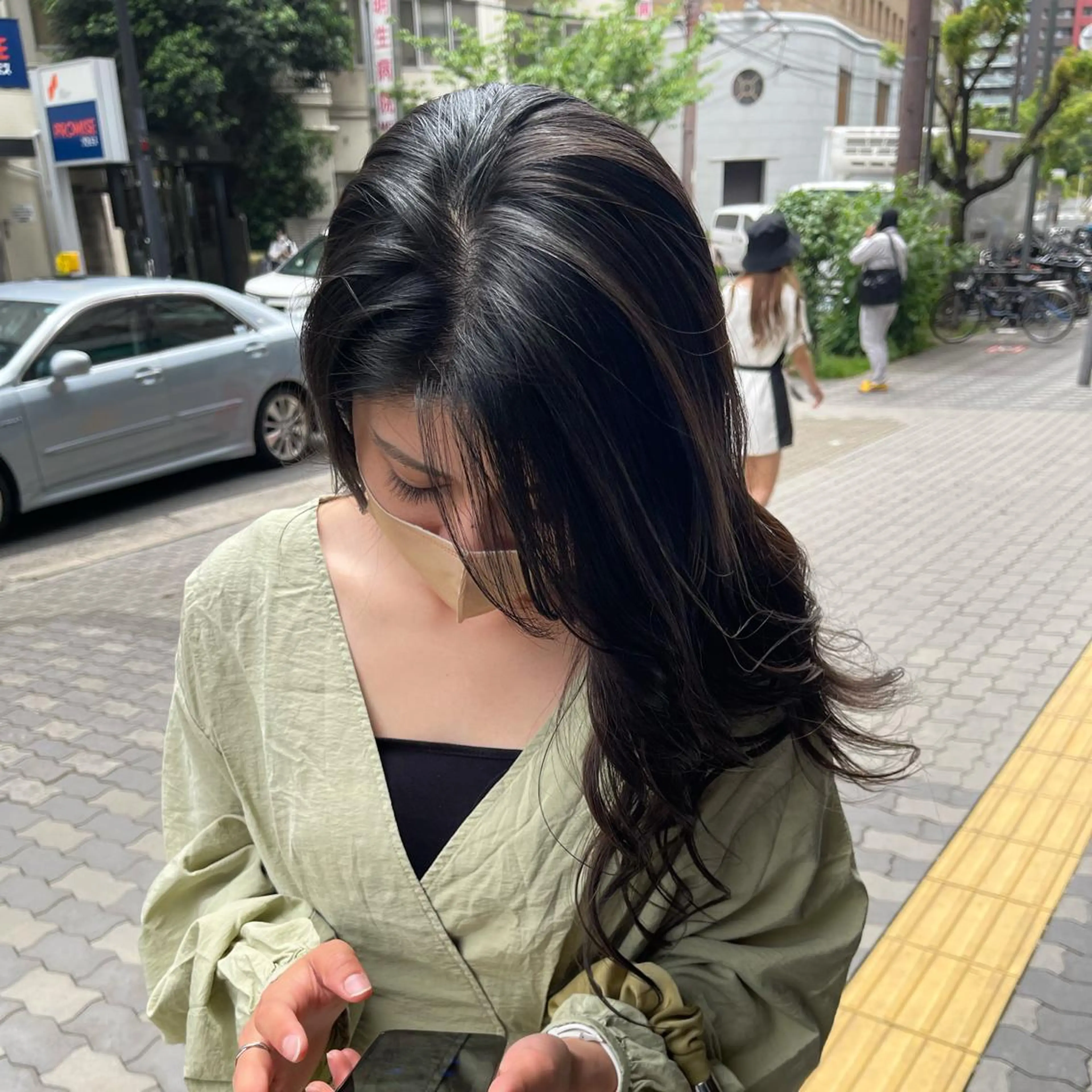 ロング カラー UMEDA FIGAROのヘアスタイル