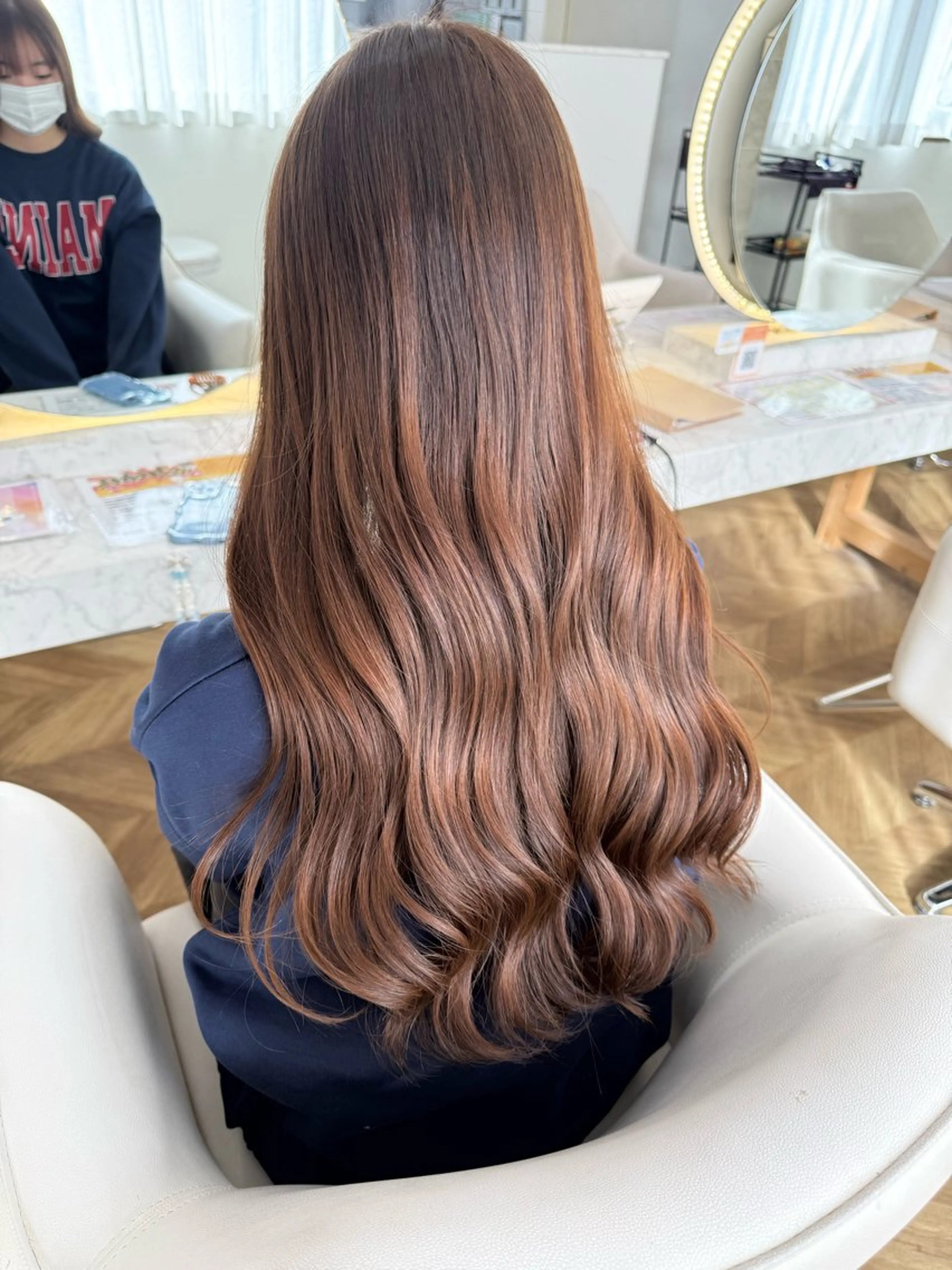 ロング カット ヘアカラー トリートメント 小林 美月  透明感カラーのヘアスタイル