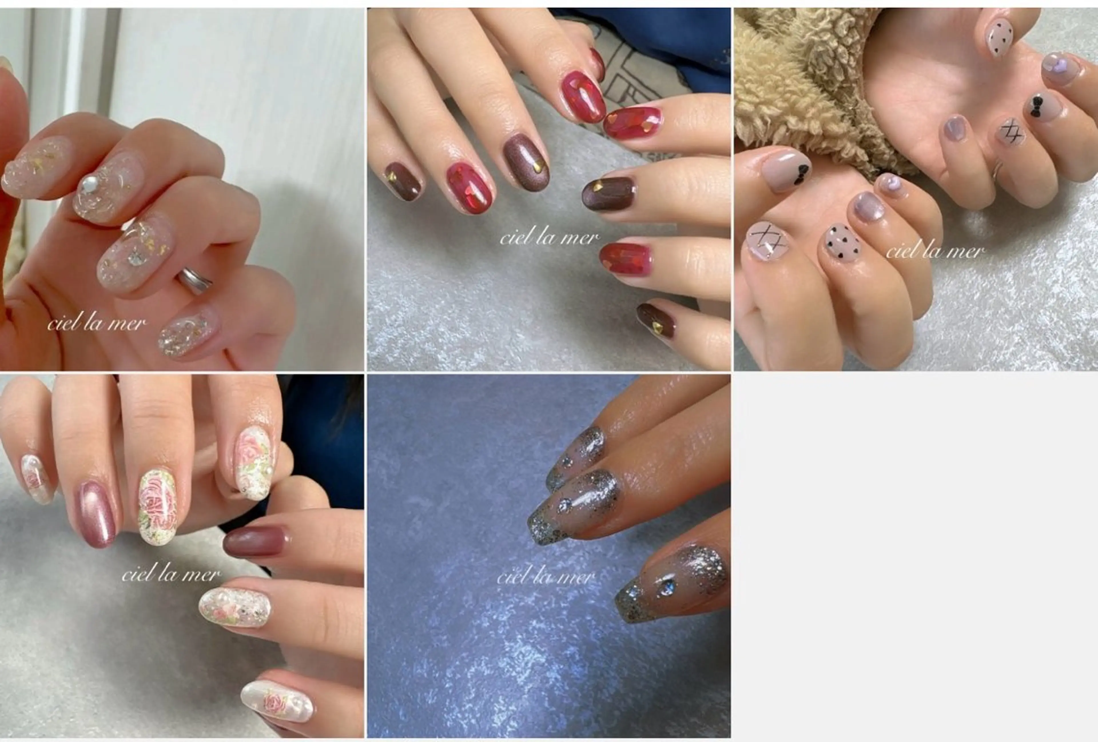 ネイル ハンドネイル フットネイル ciel la merのネイルデザイン