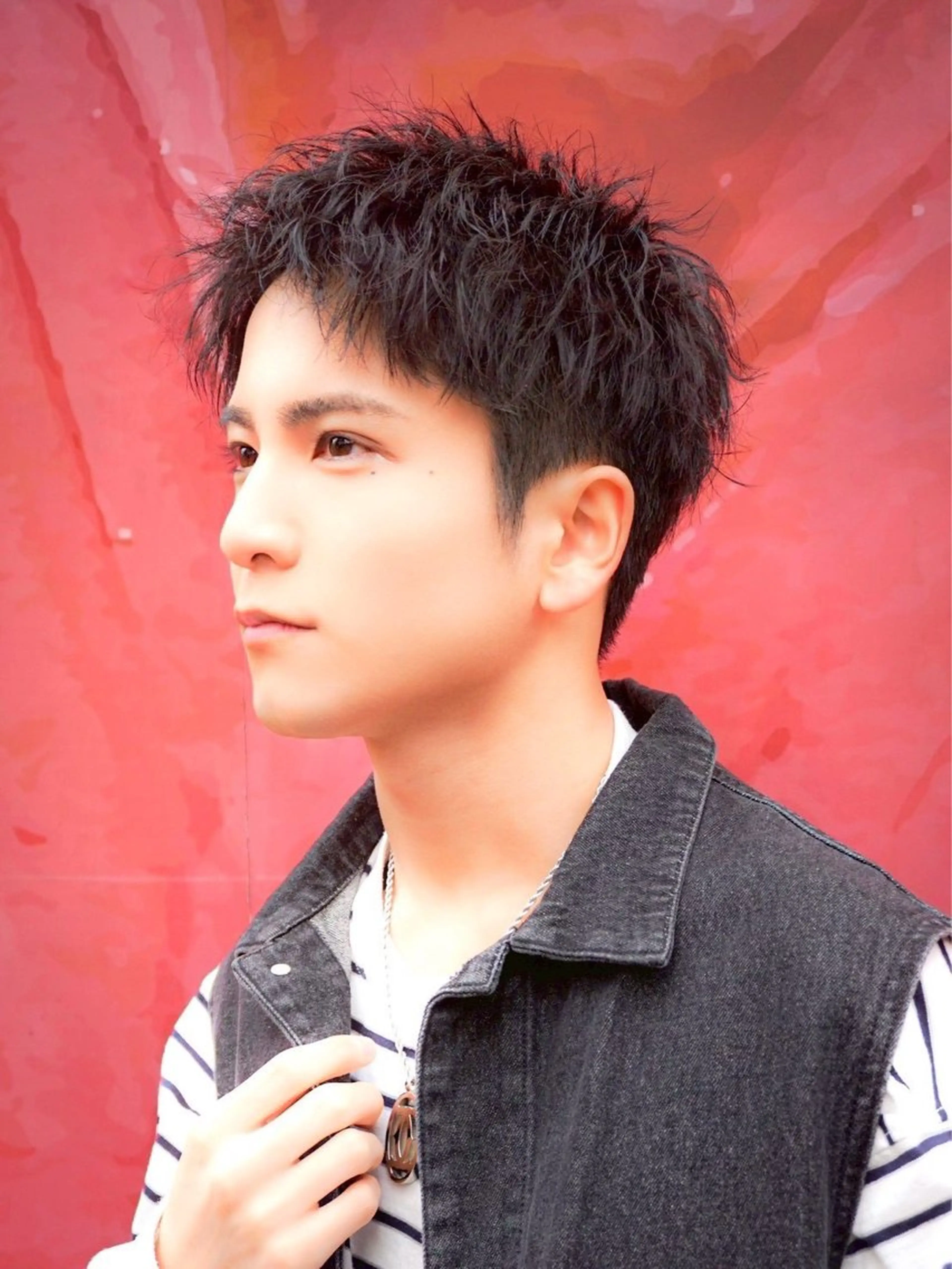 ショート パーマ メンズ メンズパーマ 松本 悠太郎のヘアスタイル
