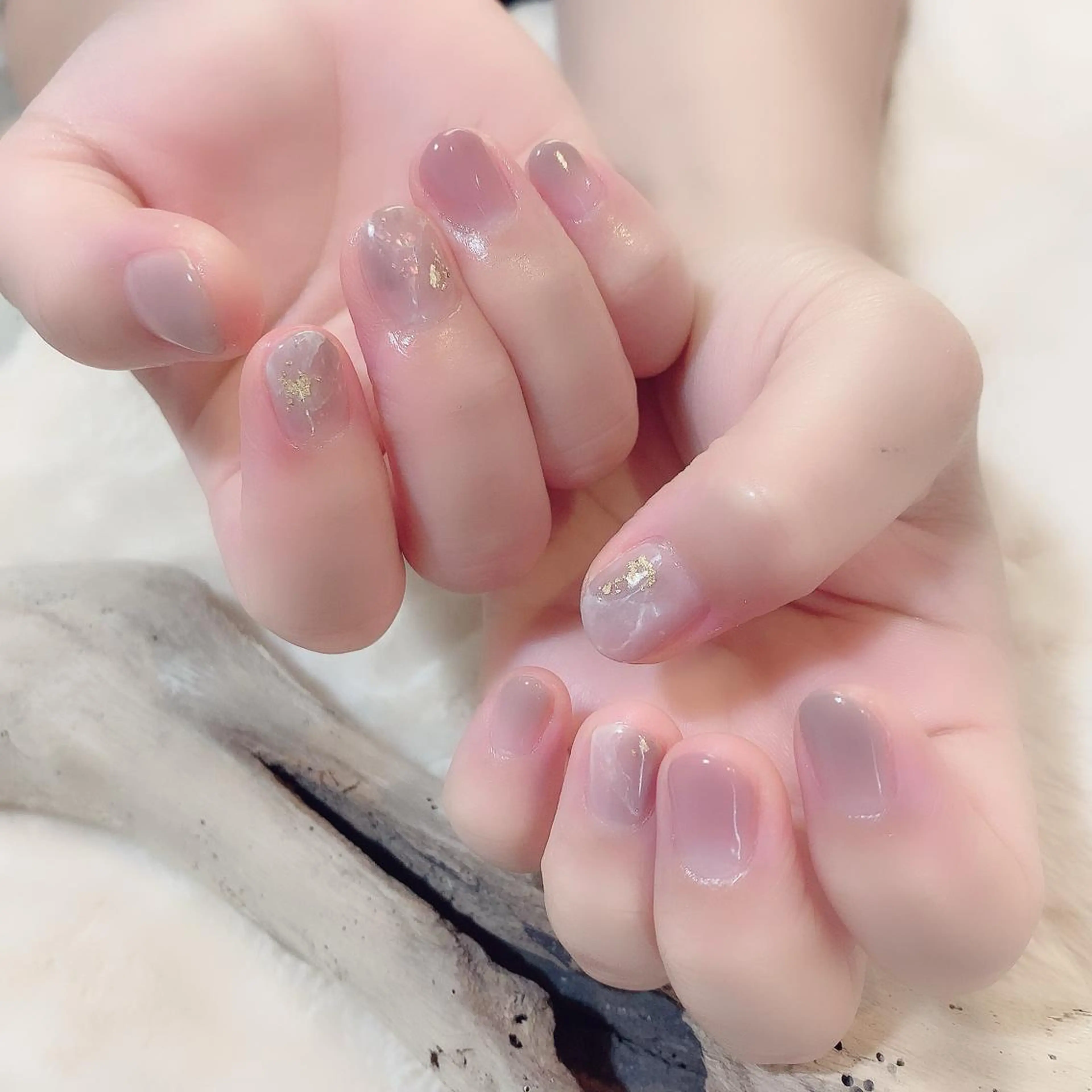 ネイル 大理石ネイル(マーブル) YAS 青柳 安代のネイルデザイン