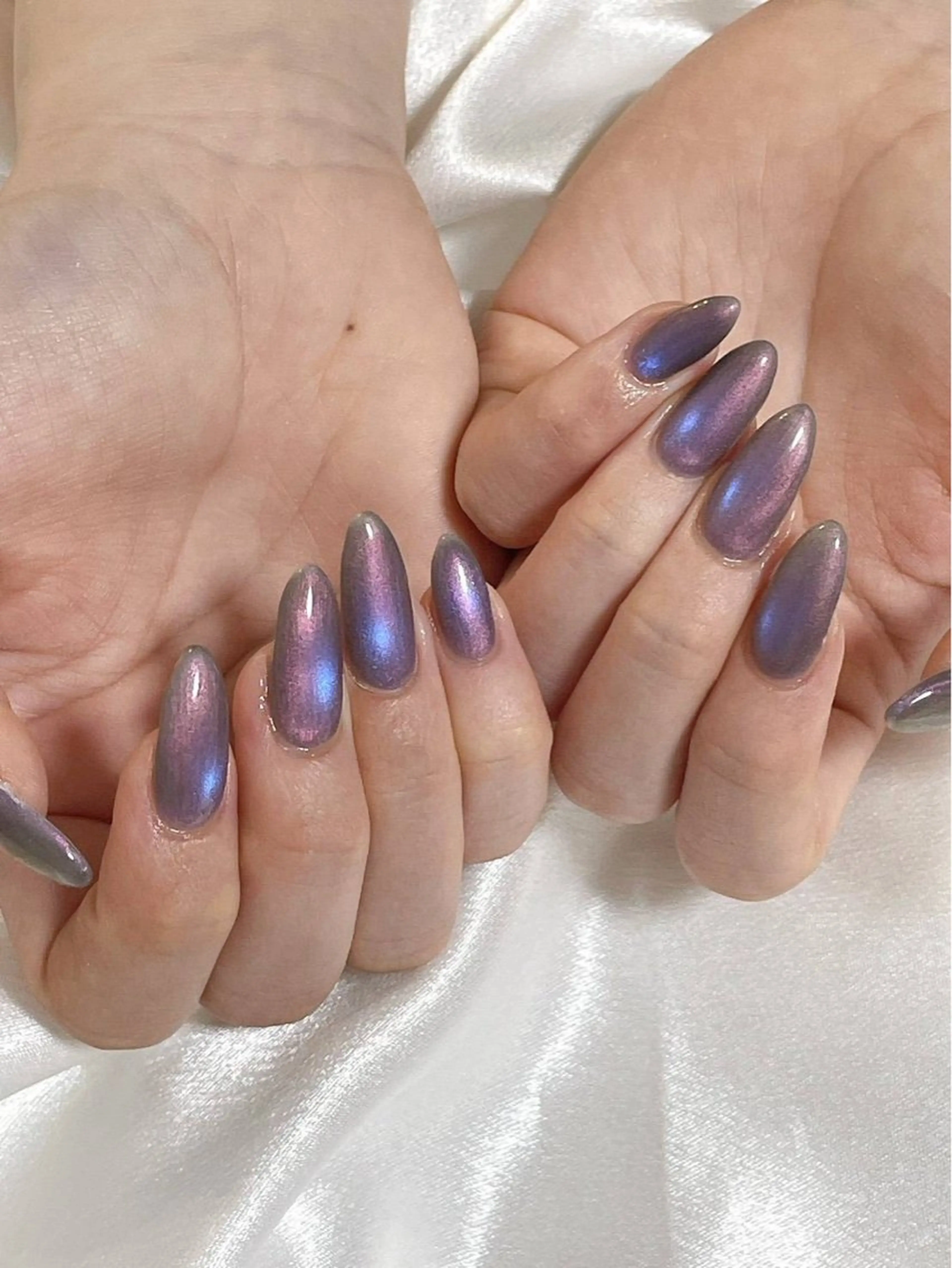 ネイル オーロラネイル 桜ネイル フラワーネイル フットネイル フレンチネイル ハンドネイル mogunail &blowのネイルデザイン