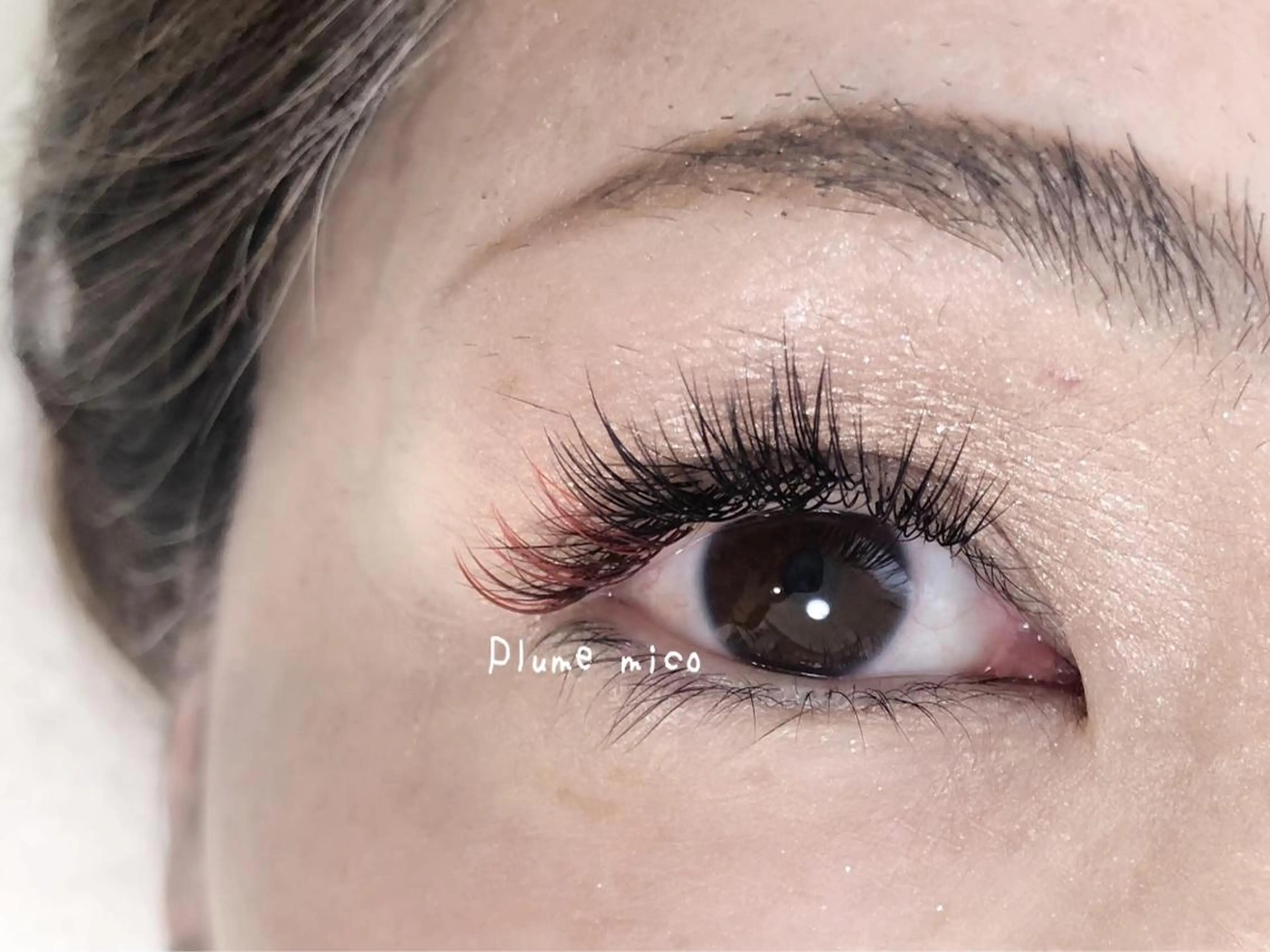 マツエク・マツパ カラーマツエク マツエク Plume micoのマツエク・マツパデザイン