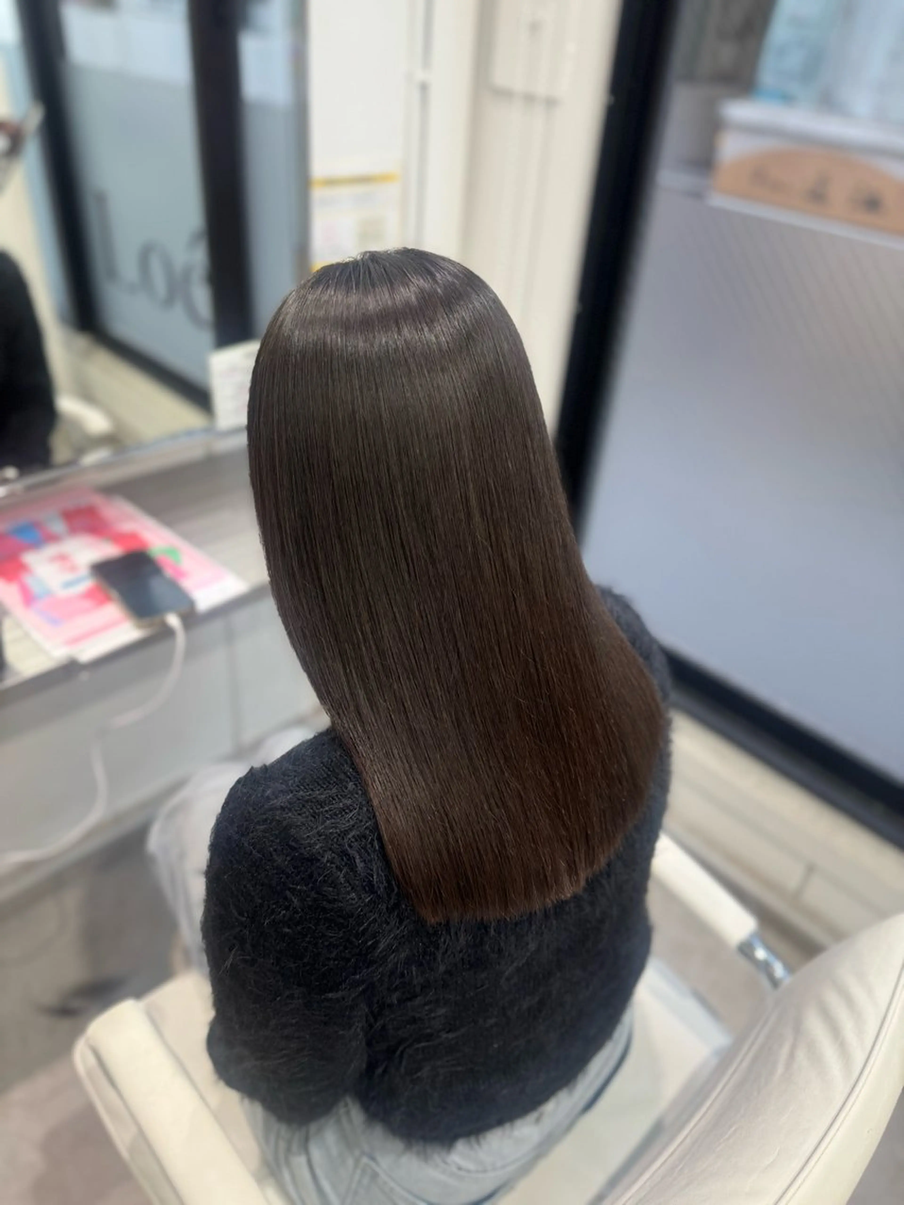 セミロング パーマ カット 縮毛矯正 🕯コバ/レイヤー/ 美髪縮毛🕯のヘアスタイル