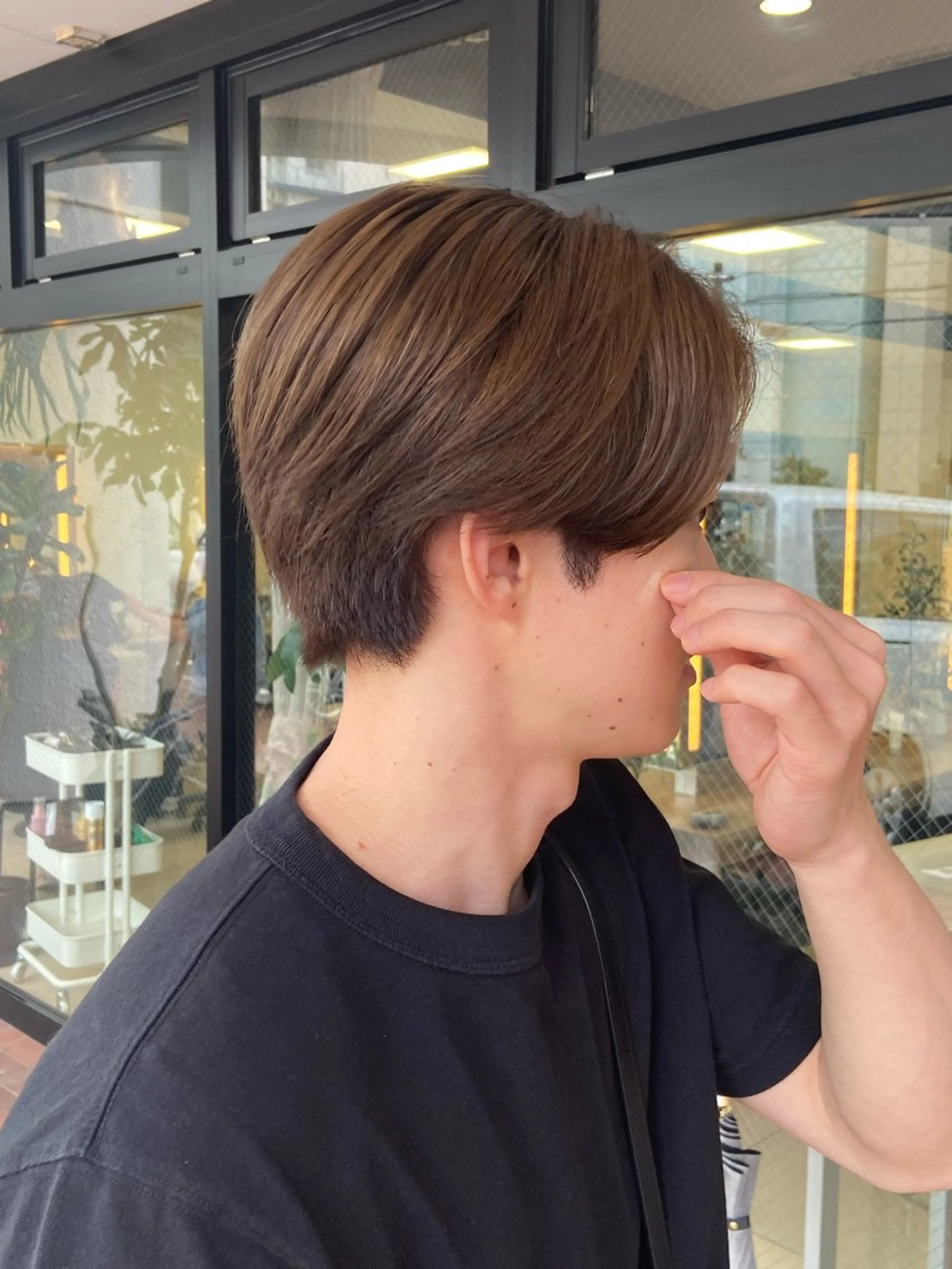 ショート カラー ベージュカラー メンズ特化/茅ヶ崎 style磯貝裕介のヘアスタイル