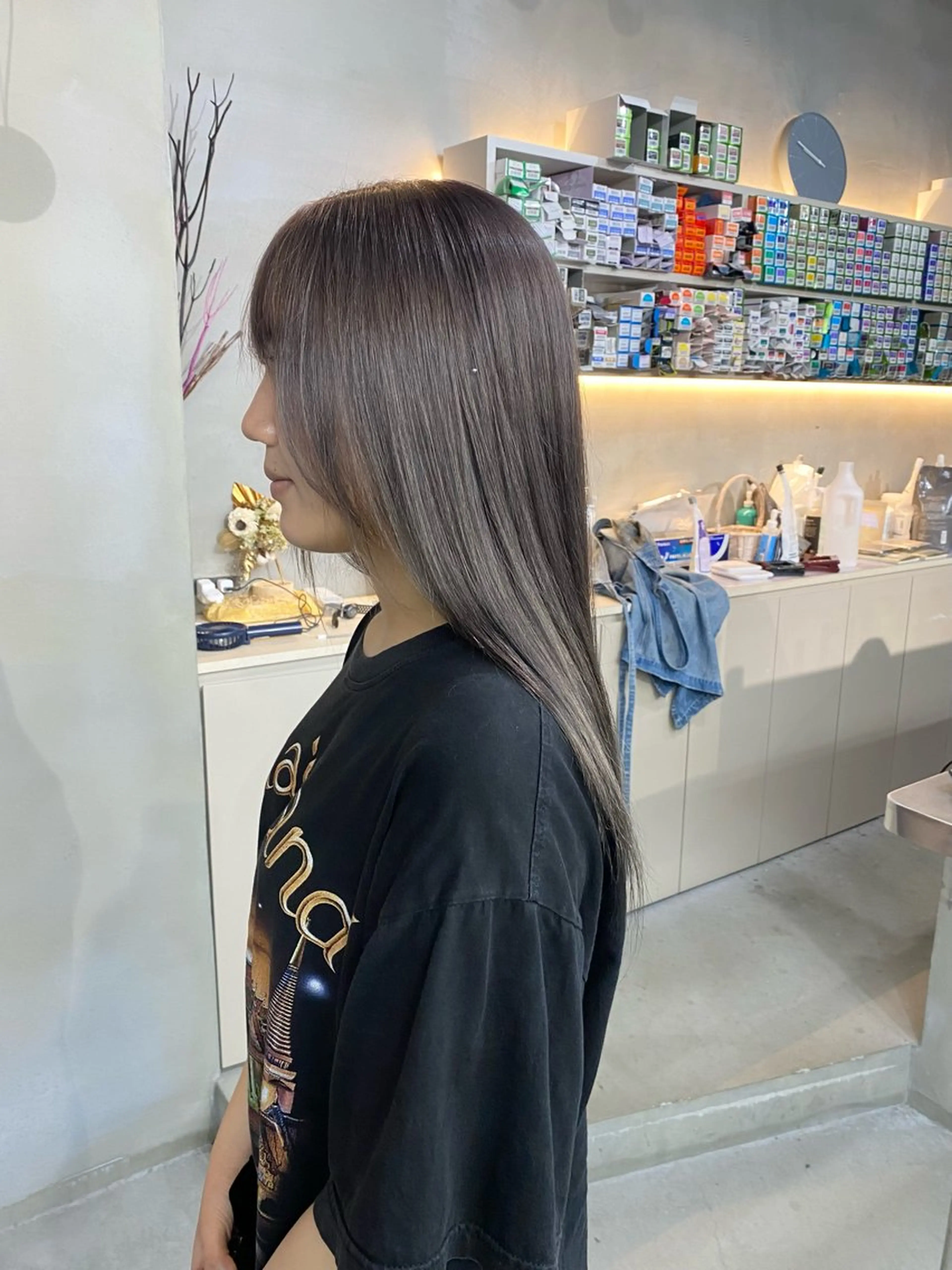 ロング カラー ヘアカラー 前橋 姫奈のヘアスタイル