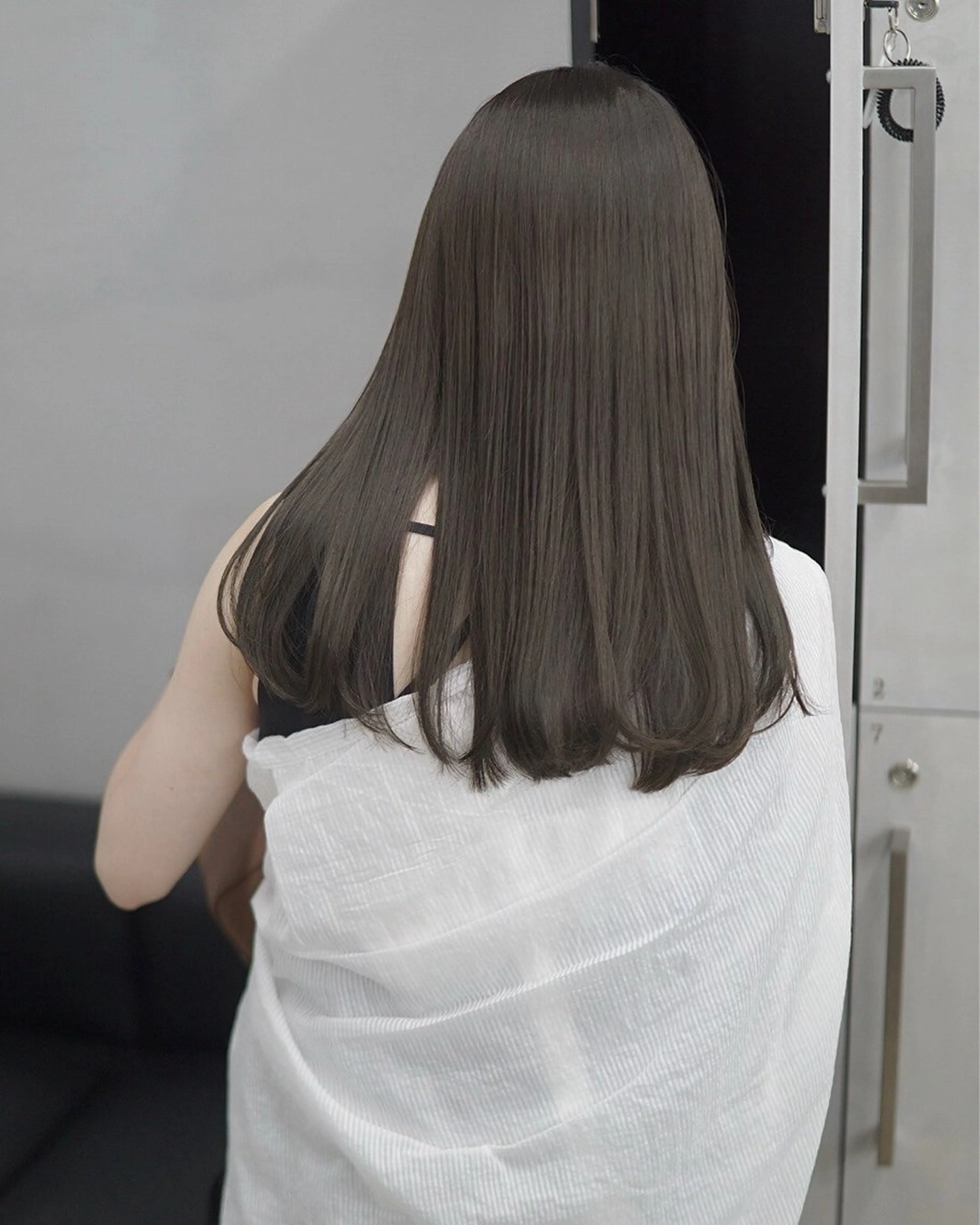 セミロング カラー 無料カットモデル／ 髪質改善／角田 龍汰のヘアスタイル