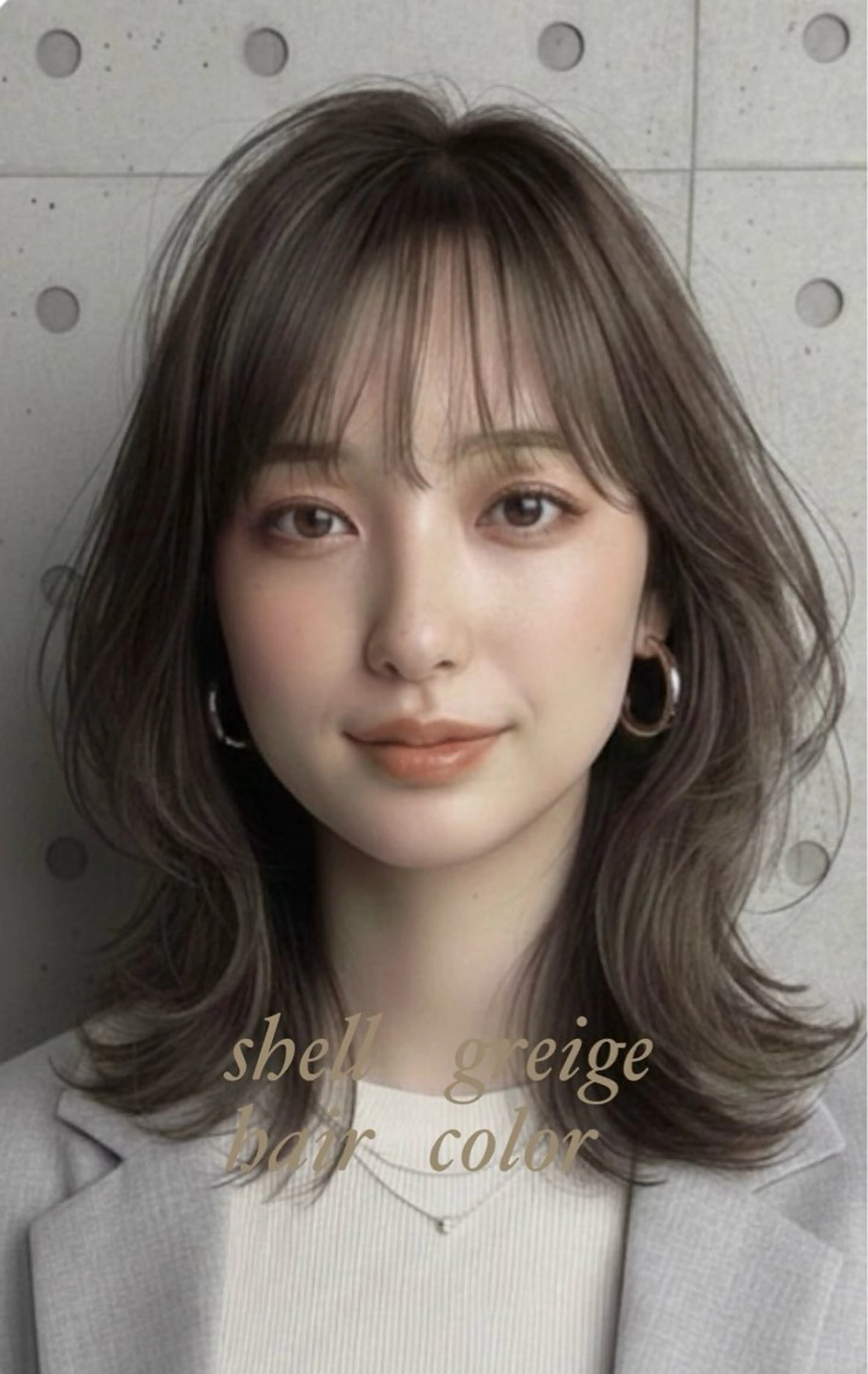 似合わせカット+透明感カラーの写真